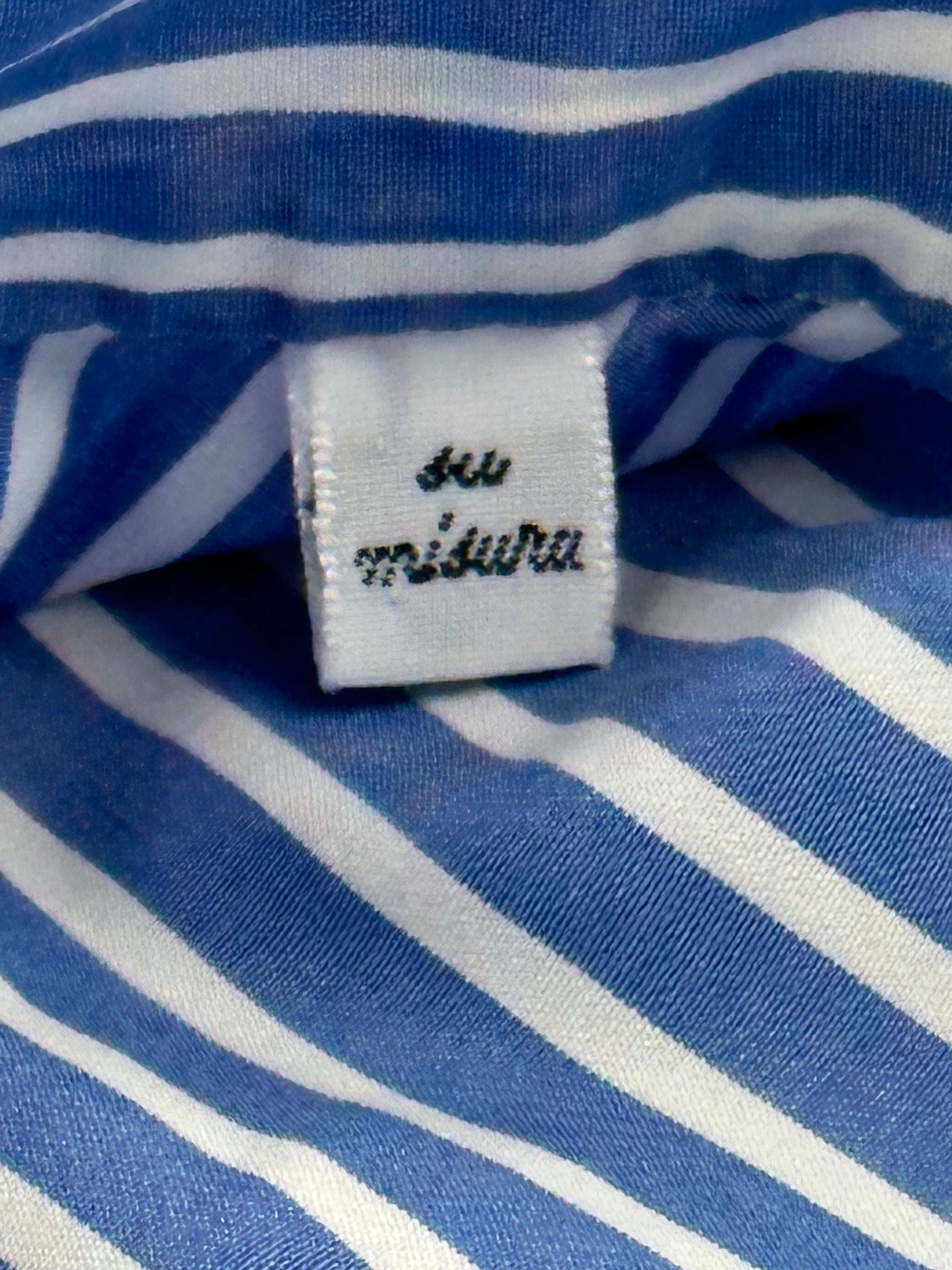 Kiton Blue Bengal Stripe Shirt
