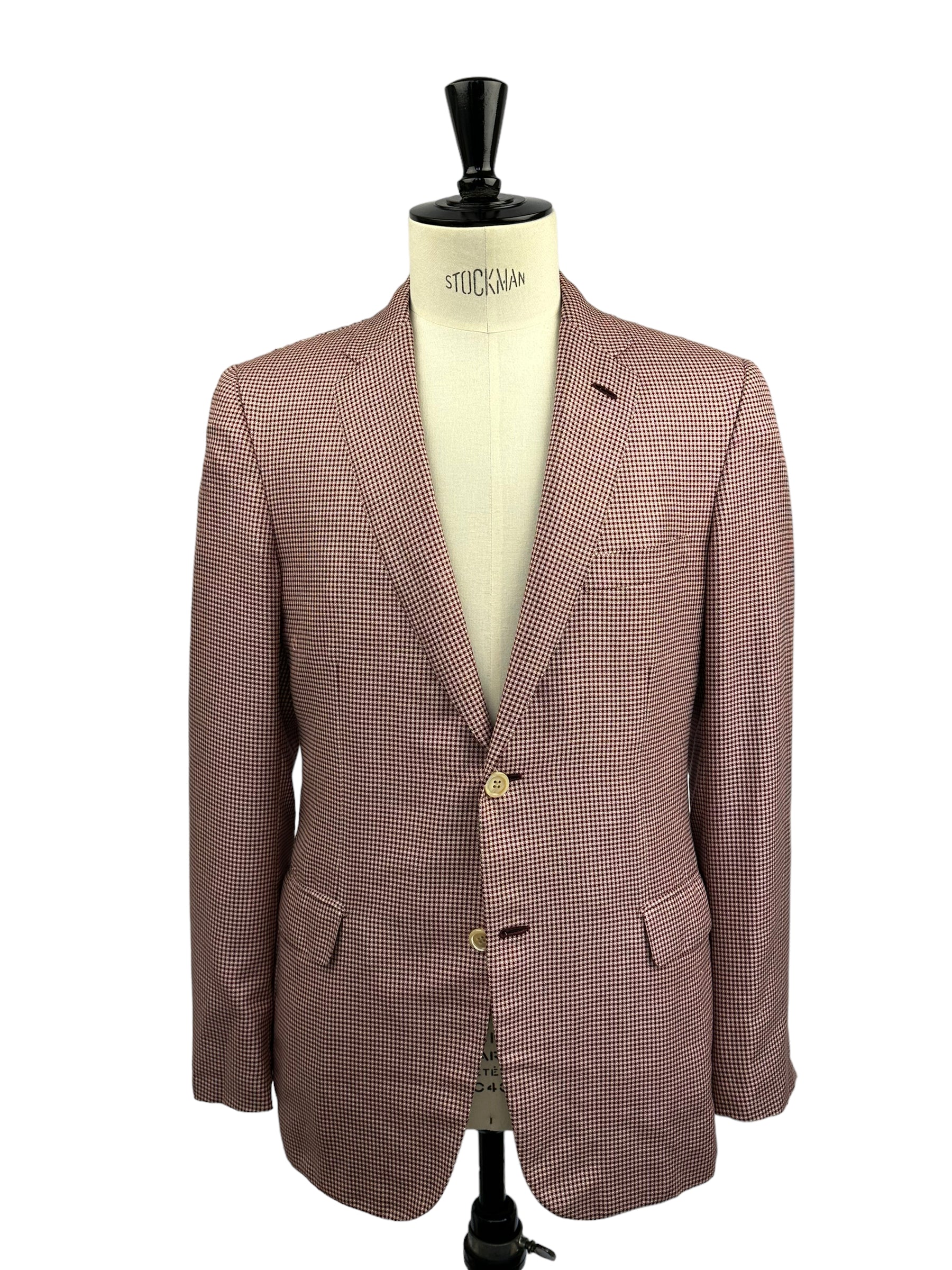 Brioni Red Geometric Jacket