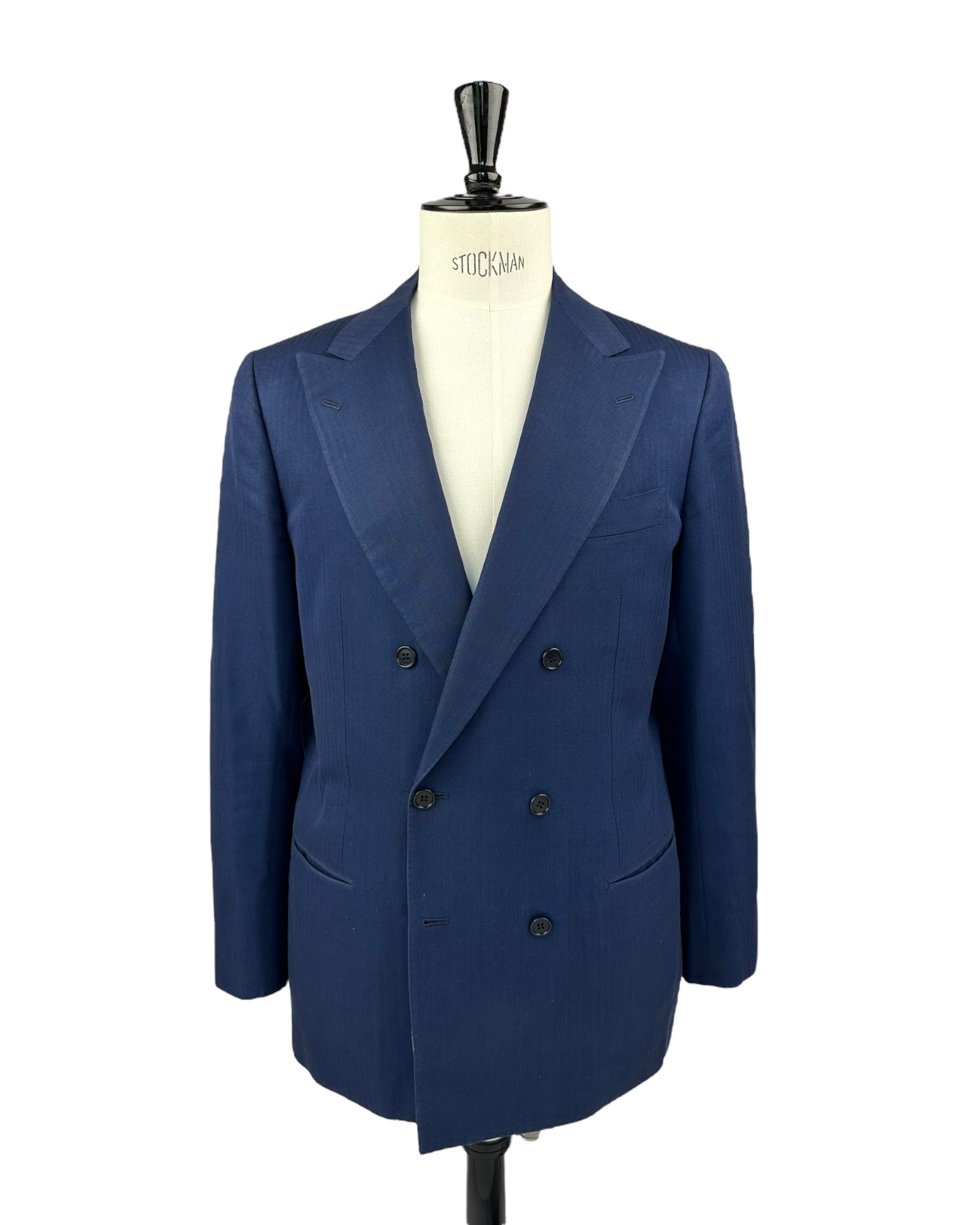 Kiton Blue Double Breasted Summer Solaro Suit