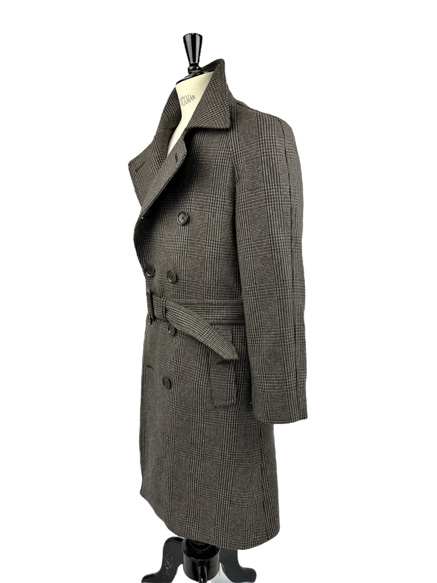 Tom Ford Brown Check Overcoat