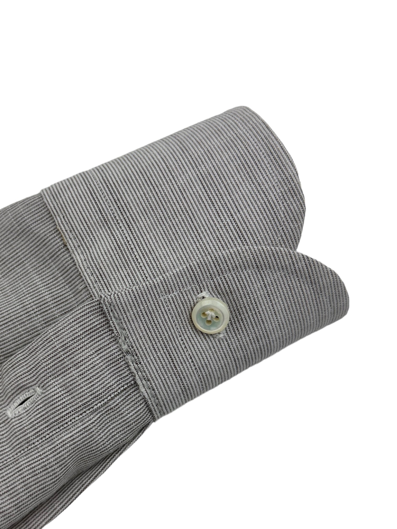 Cesare Attolini Light Brown Pinstripe Shirt