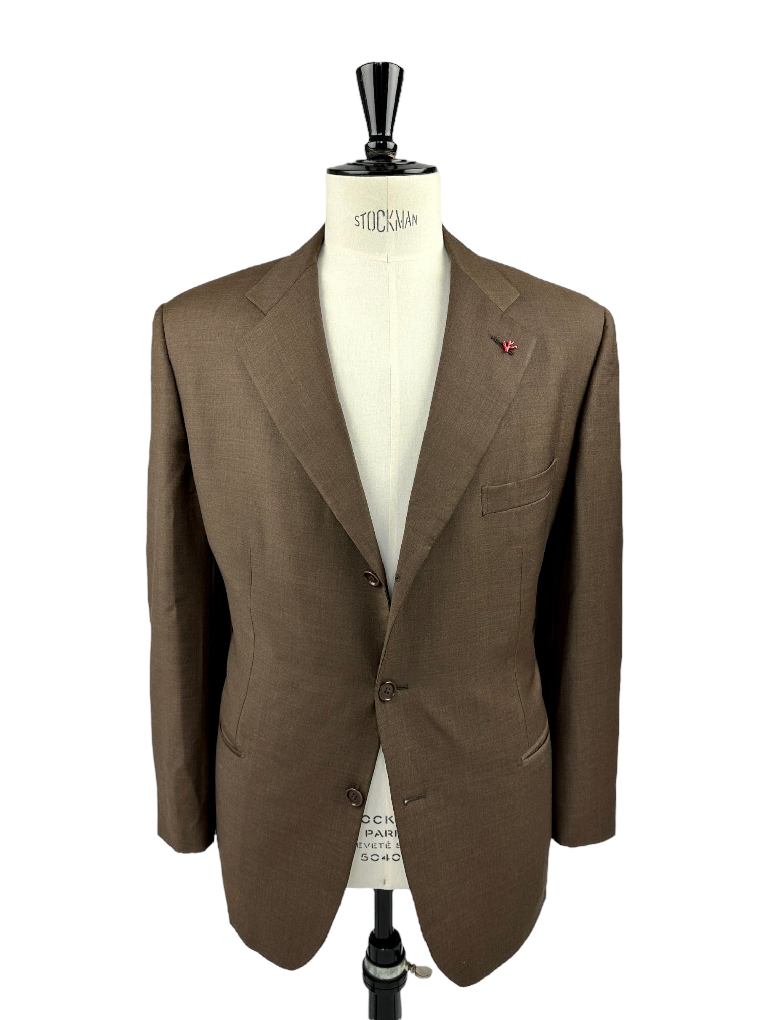 Isaia chocoladebruine jas