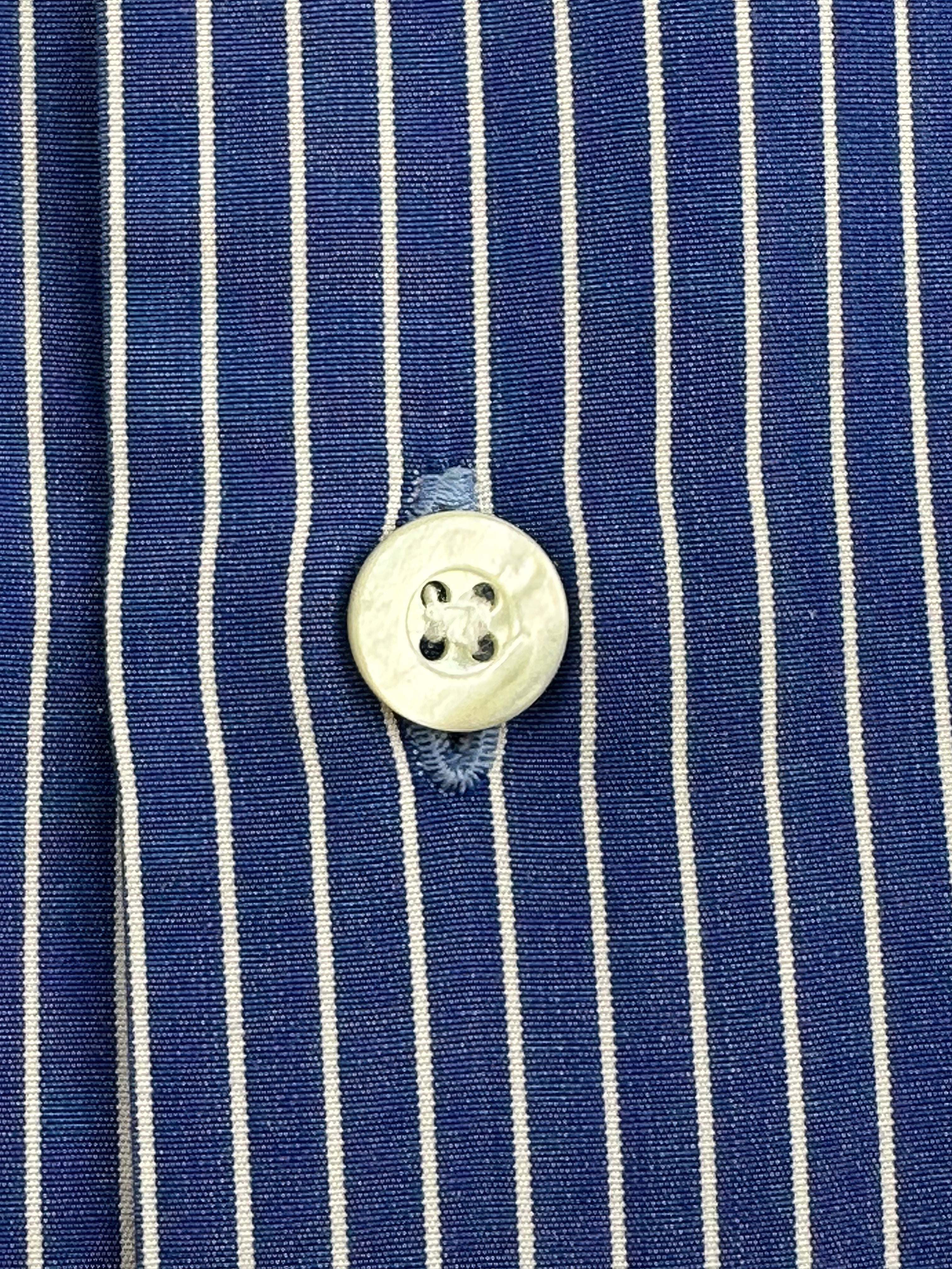 Fray Royal Blue Contrast Collar Shirt