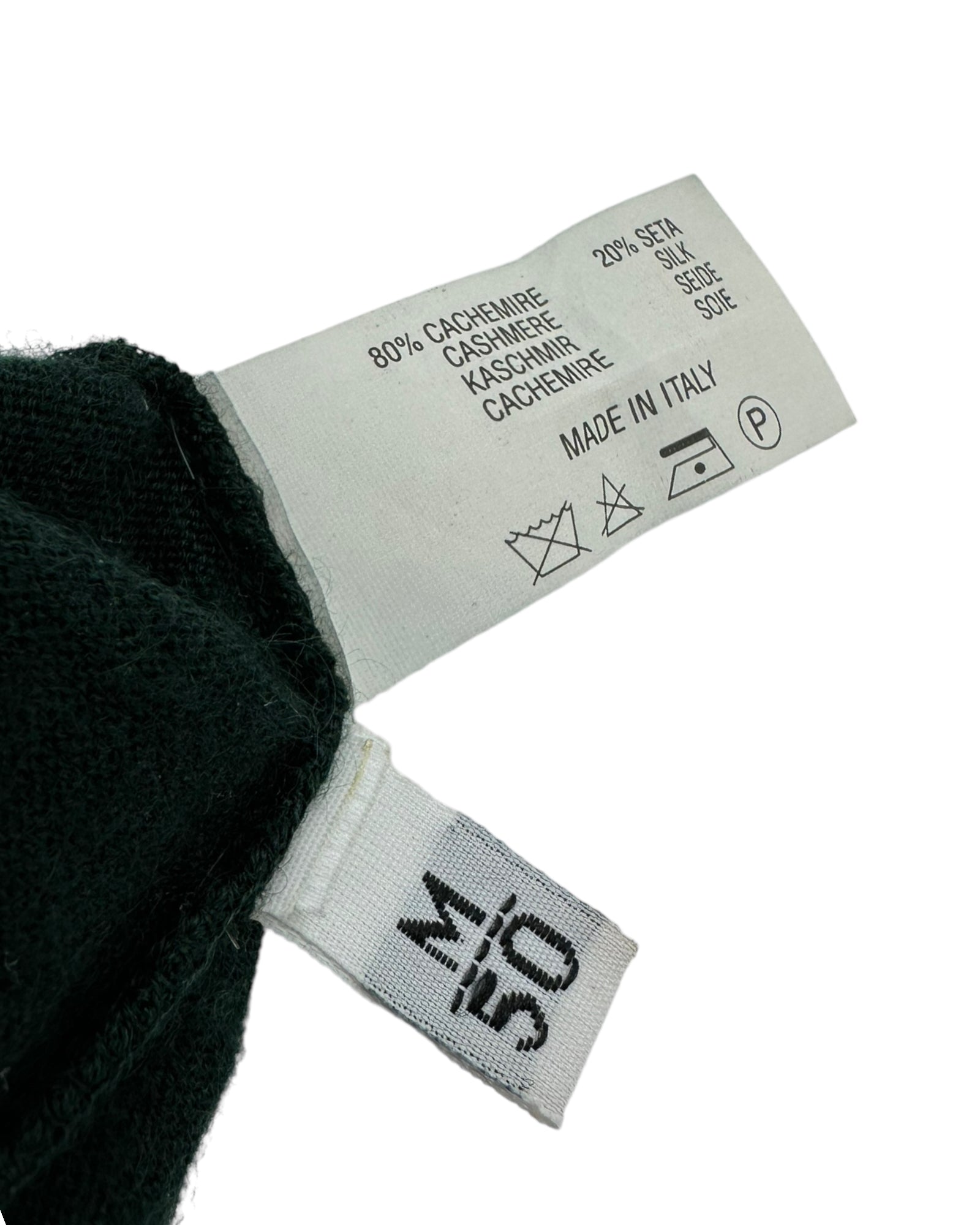 Kiton Forest Green Cashmere & Silk Blend Cardigan