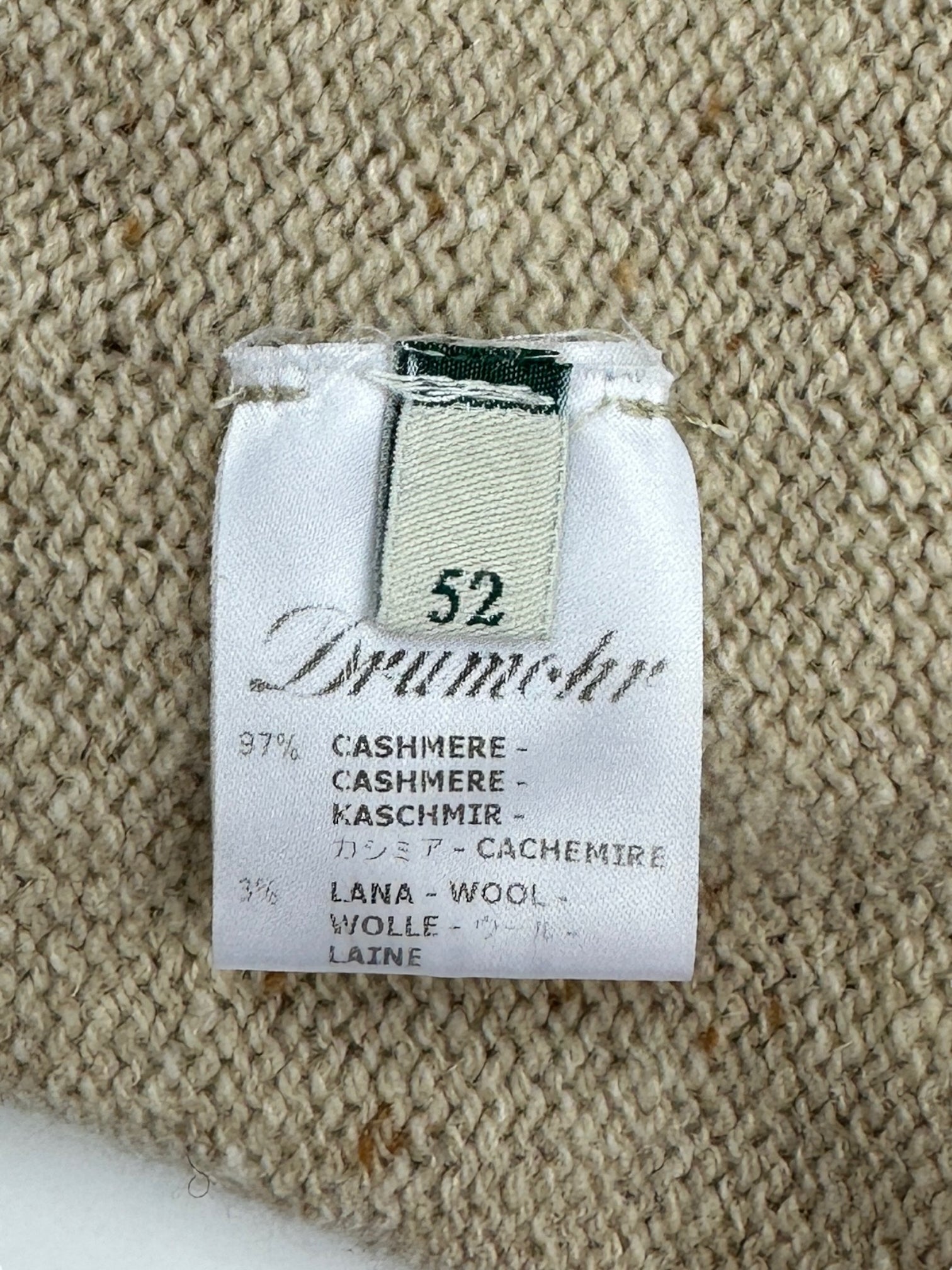 Drumohr Camel Cashmere Crewneck