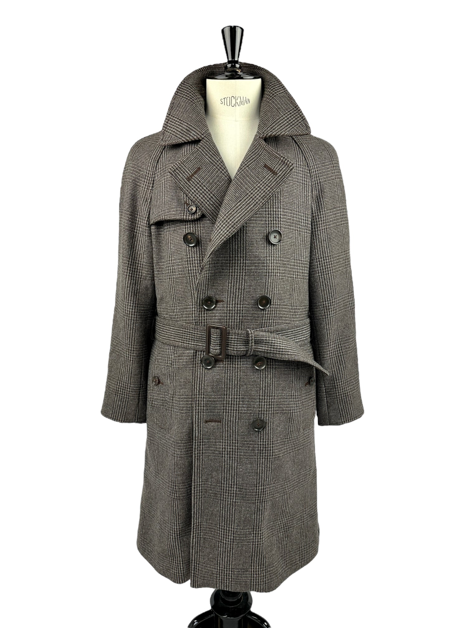 Tom Ford Brown Check Overcoat