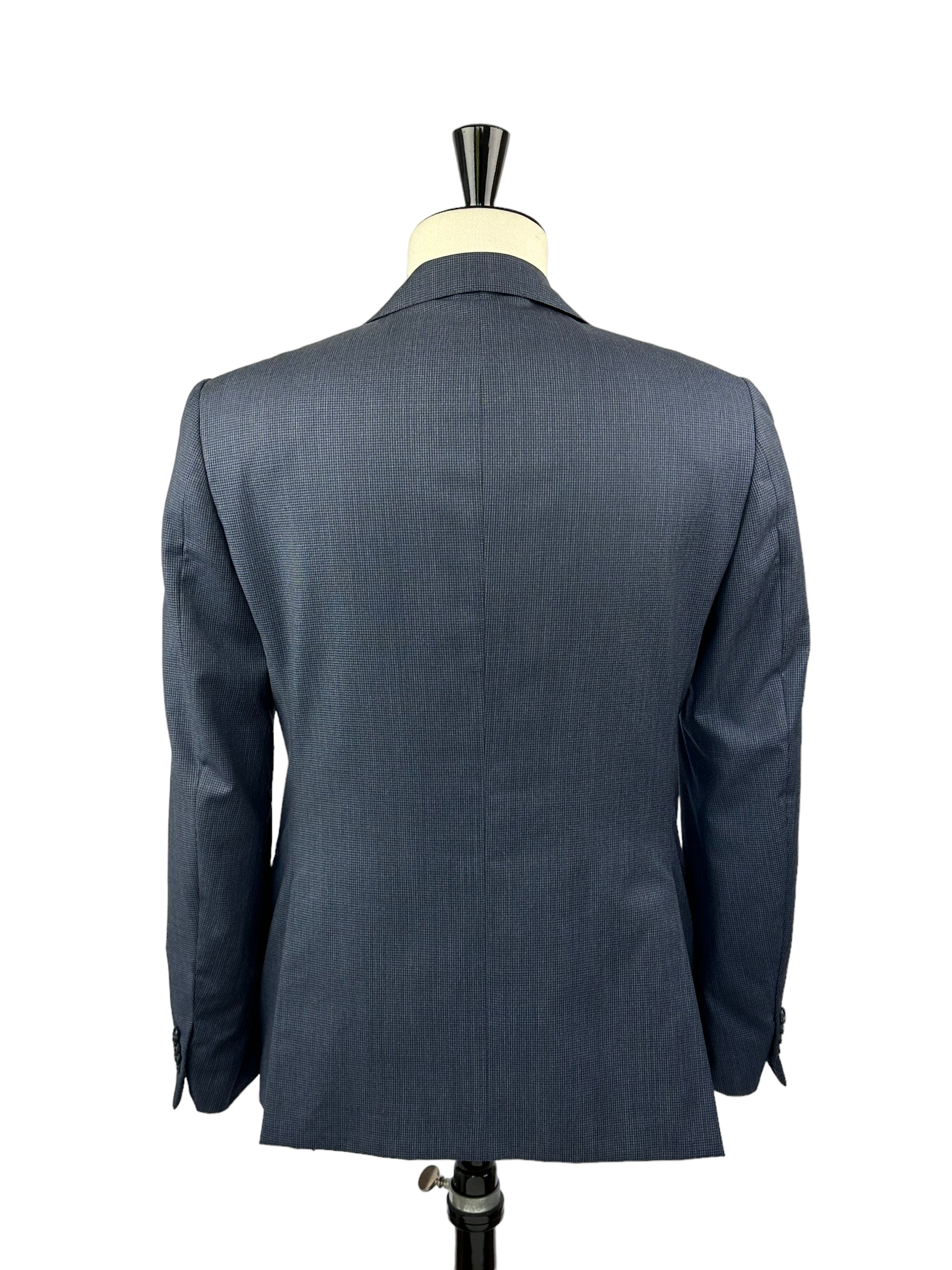 Corneliani Blue Puppytooth Suit