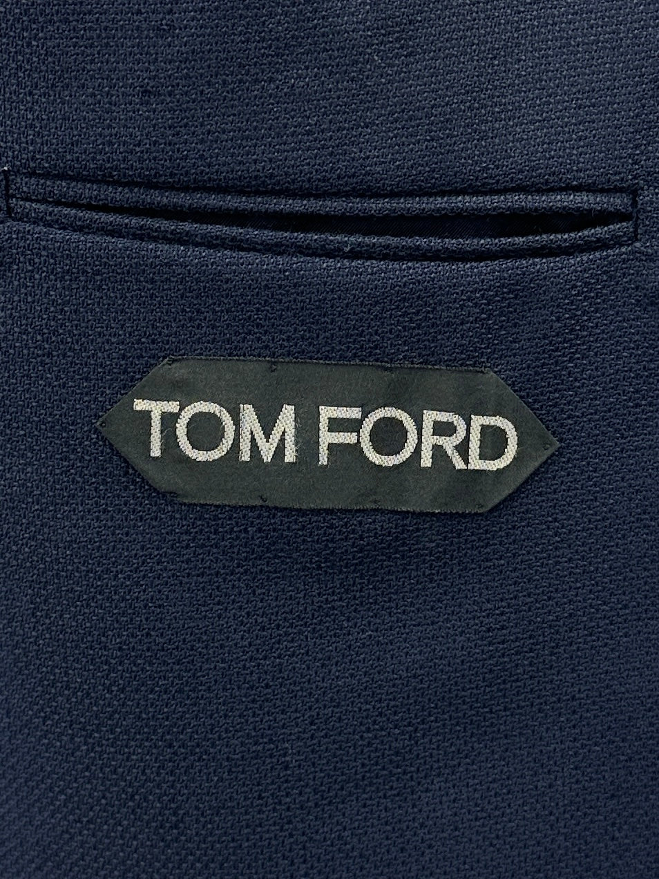 Tom Ford Navy Hopsack Jacket