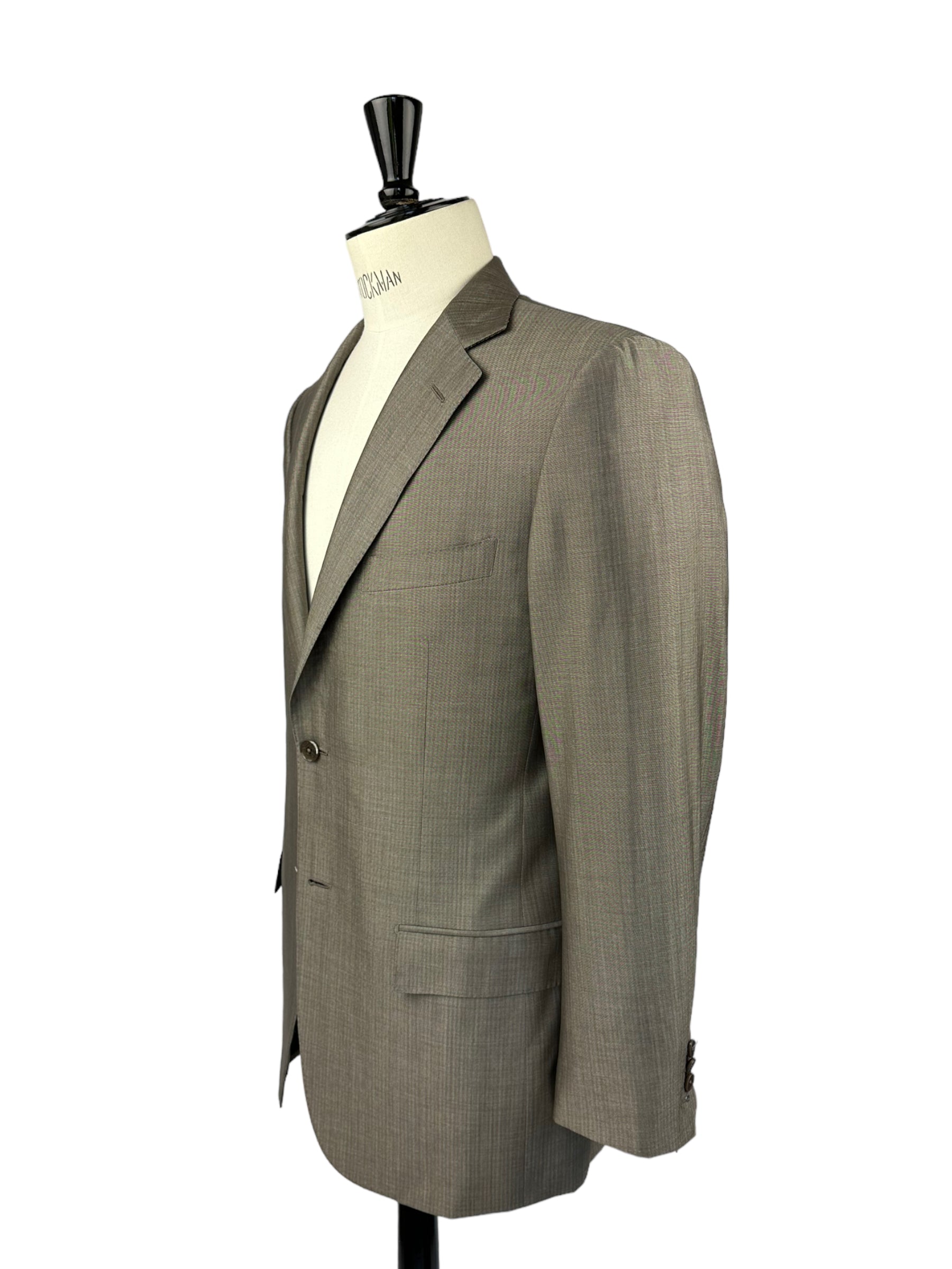 Ermenegildo Zegna Taupe Silk Blend Suit