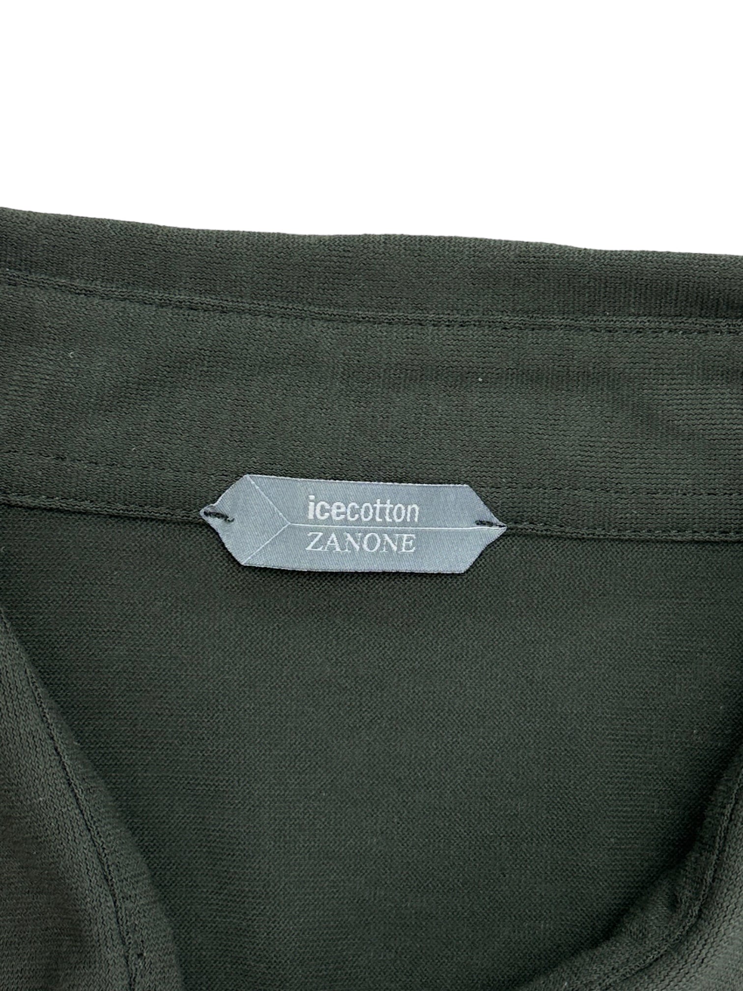 Zanone Green Ice-Cotton Polo