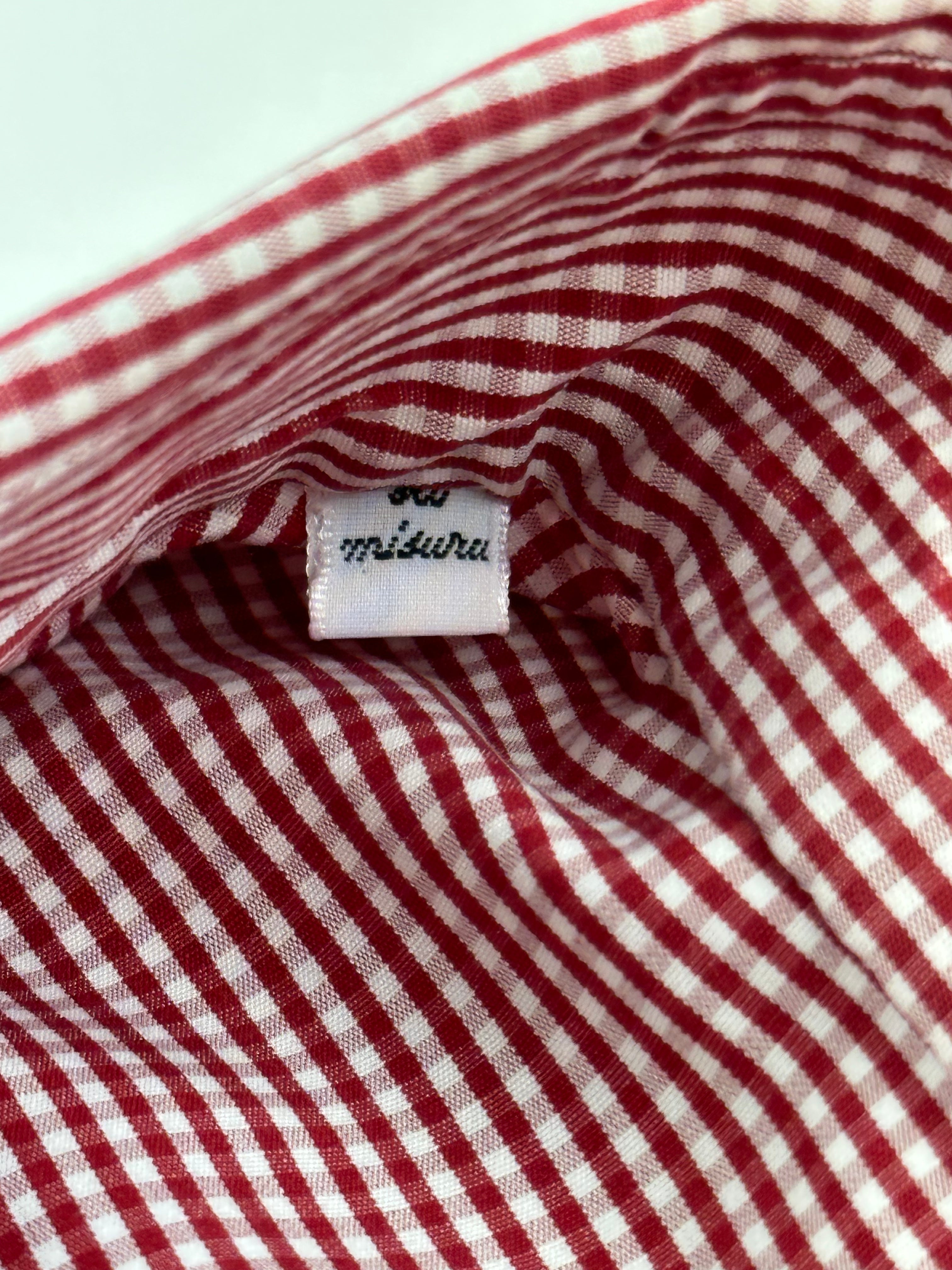 Kiton Gingham Check Shirt