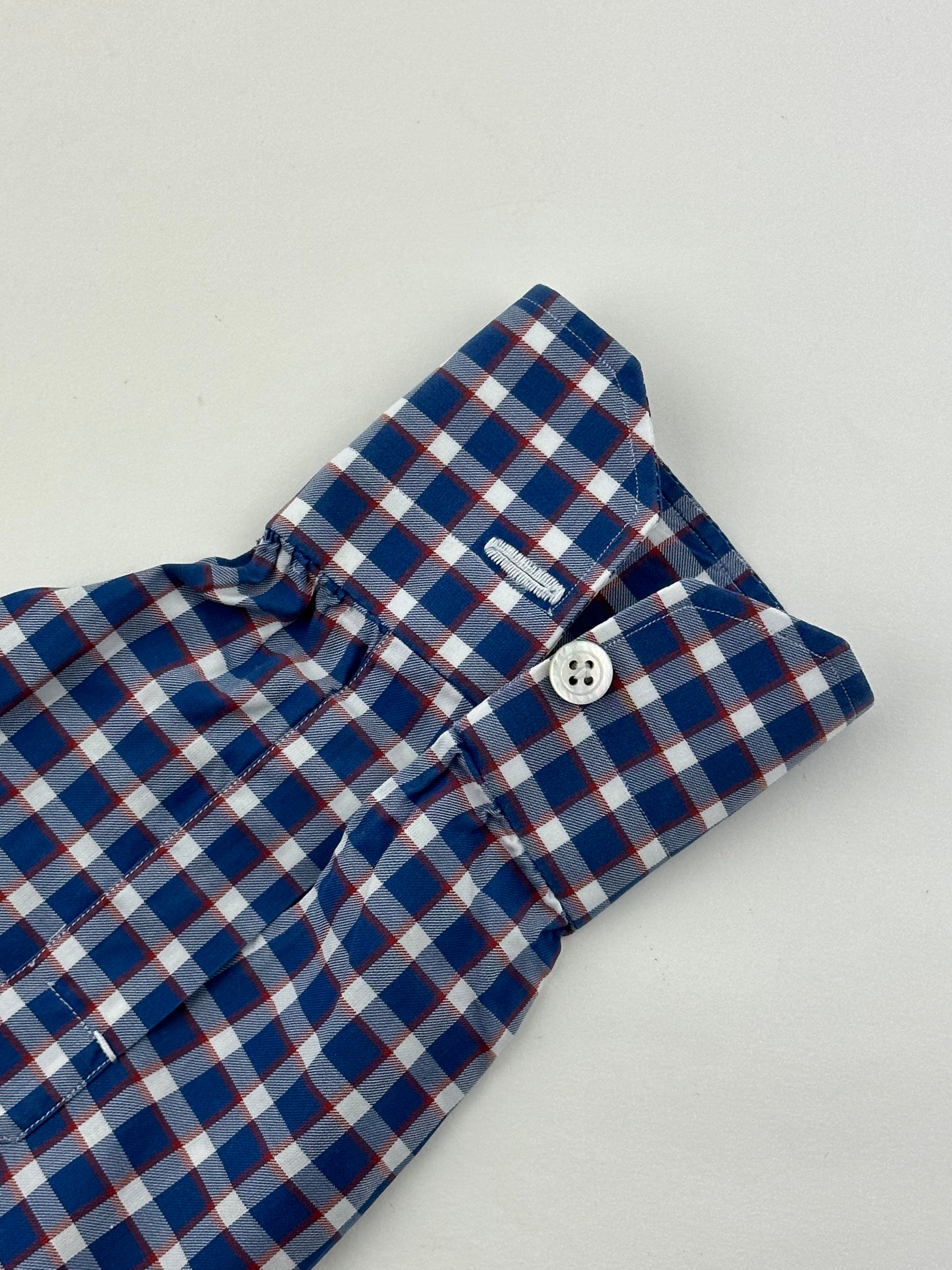 Kiton Gingham Check Shirt