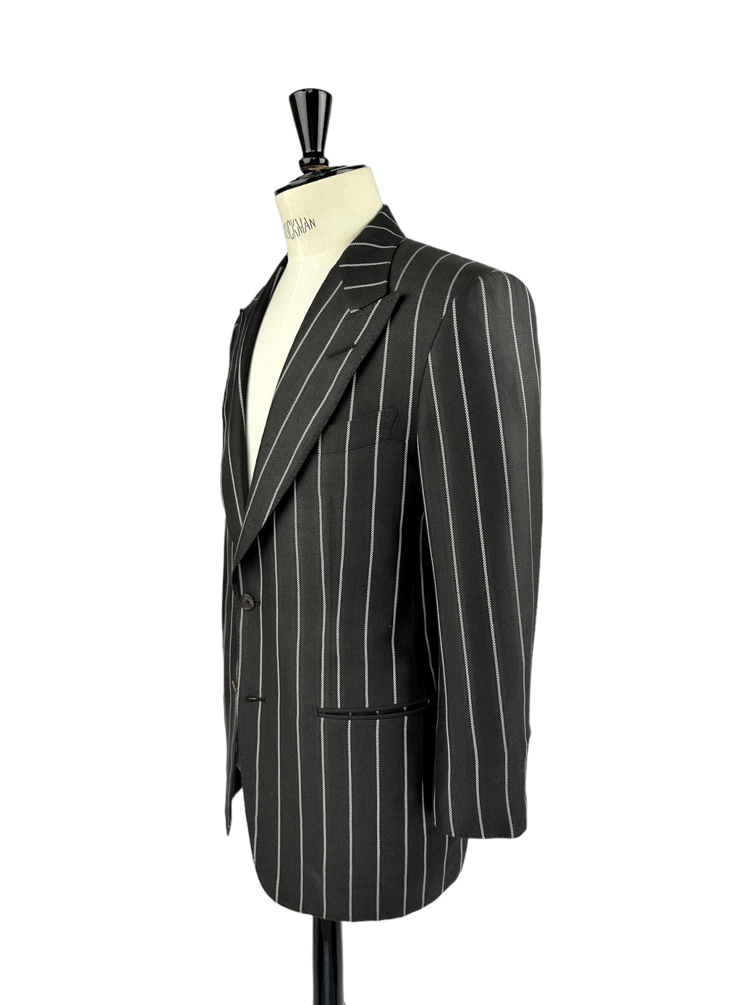 Tom Ford Dark Brown Chalk-Stripe Silk Suit