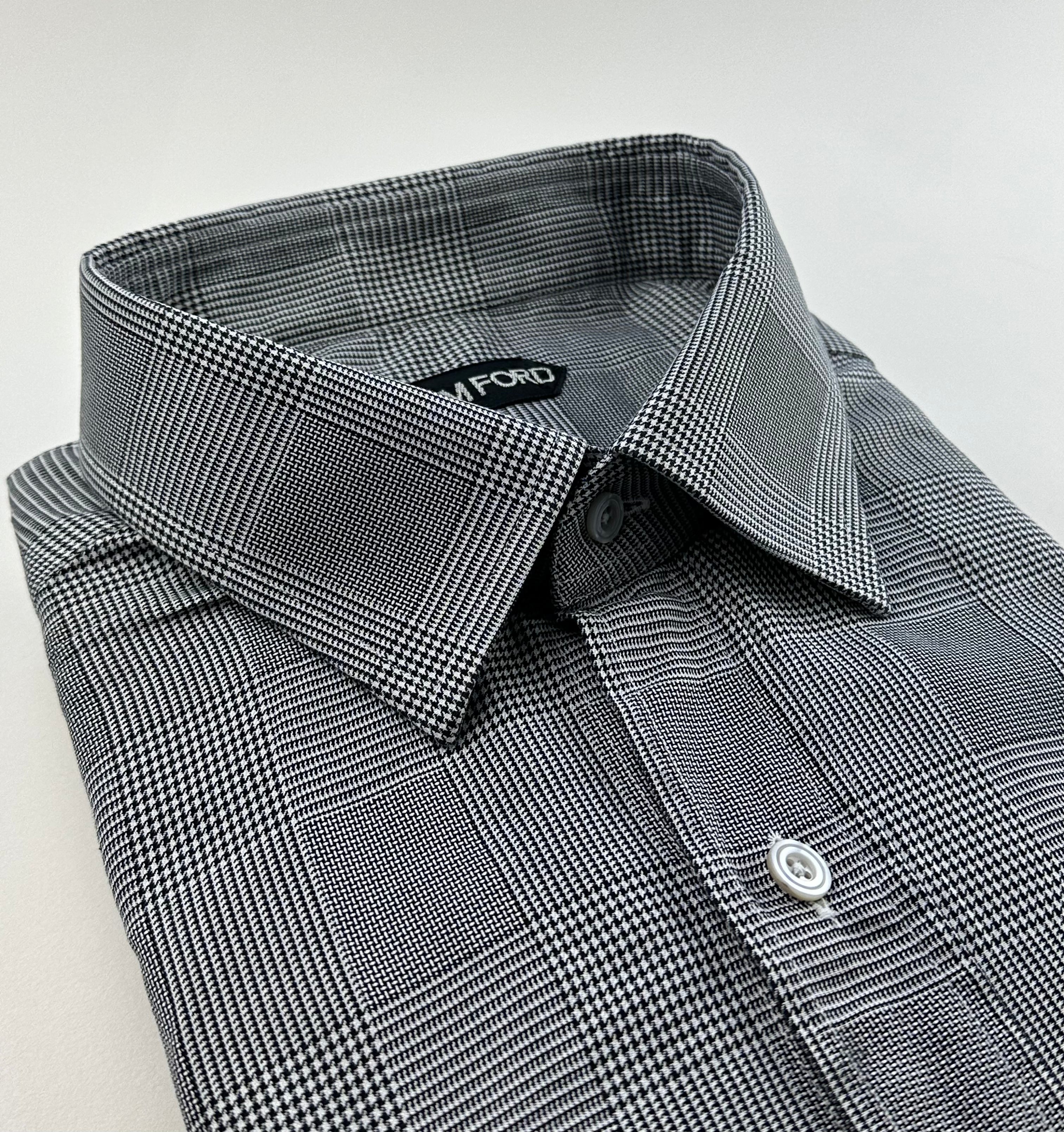 Tom Ford Grey POW Check Shirt