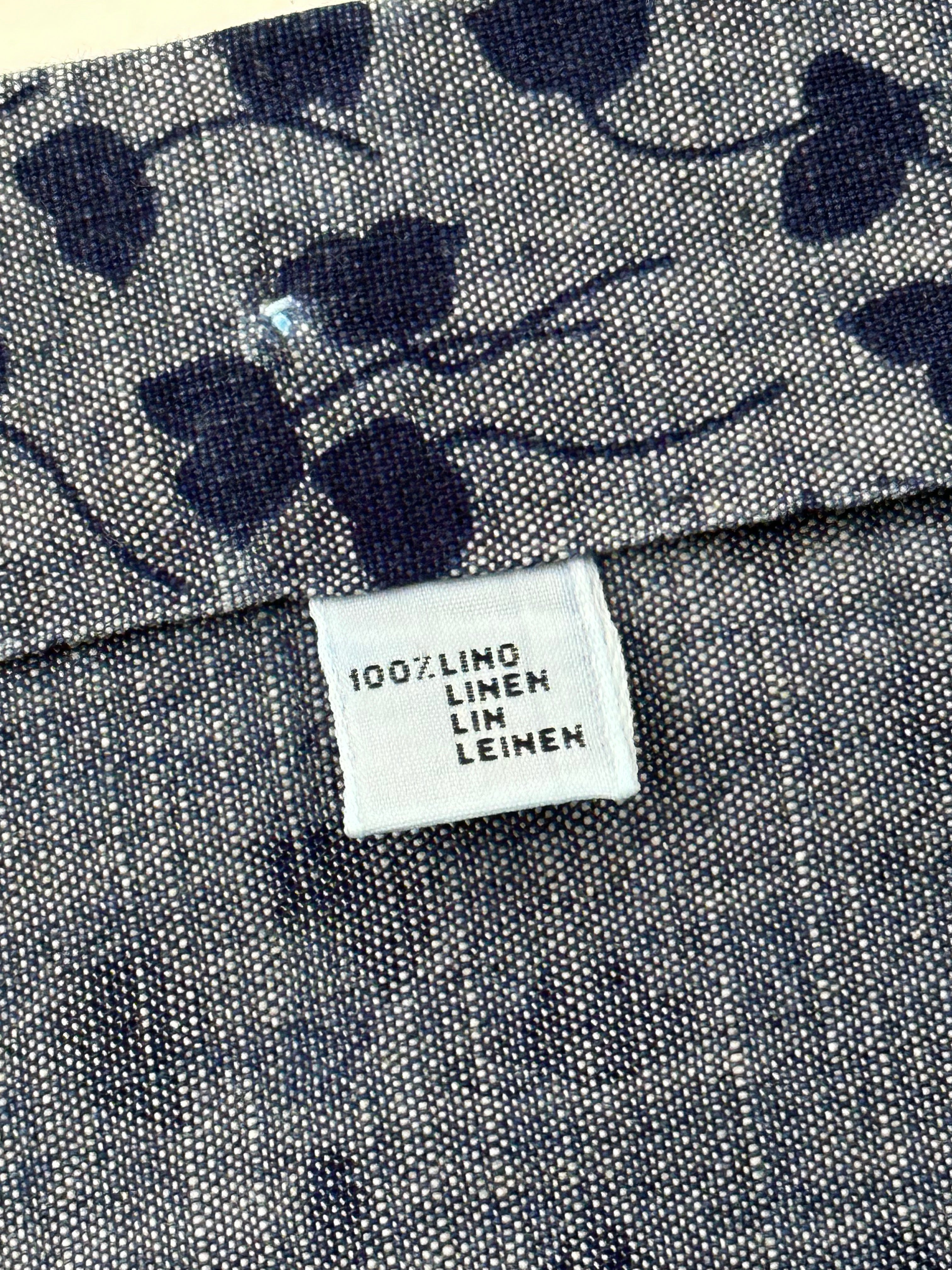 Kiton Denim Floral Pattern Shirt