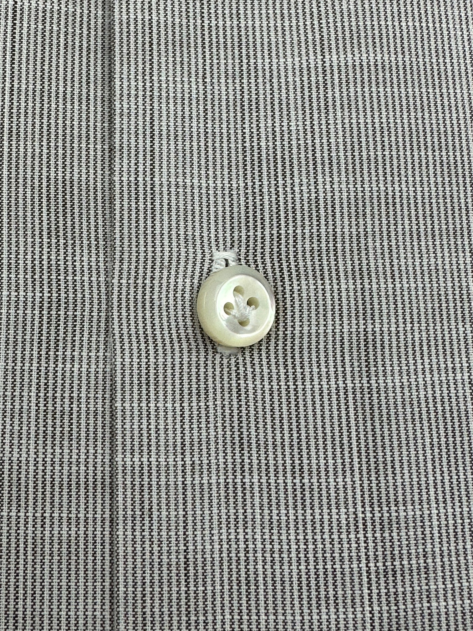 Cesare Attolini Light Brown Pinstripe Shirt