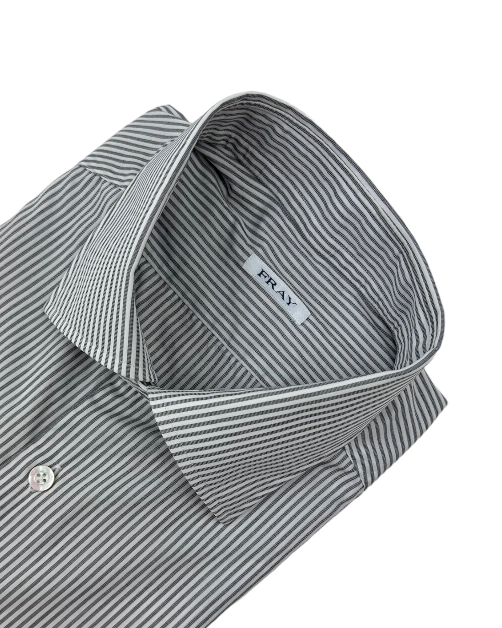 Fray Light Grey Striped Shirt