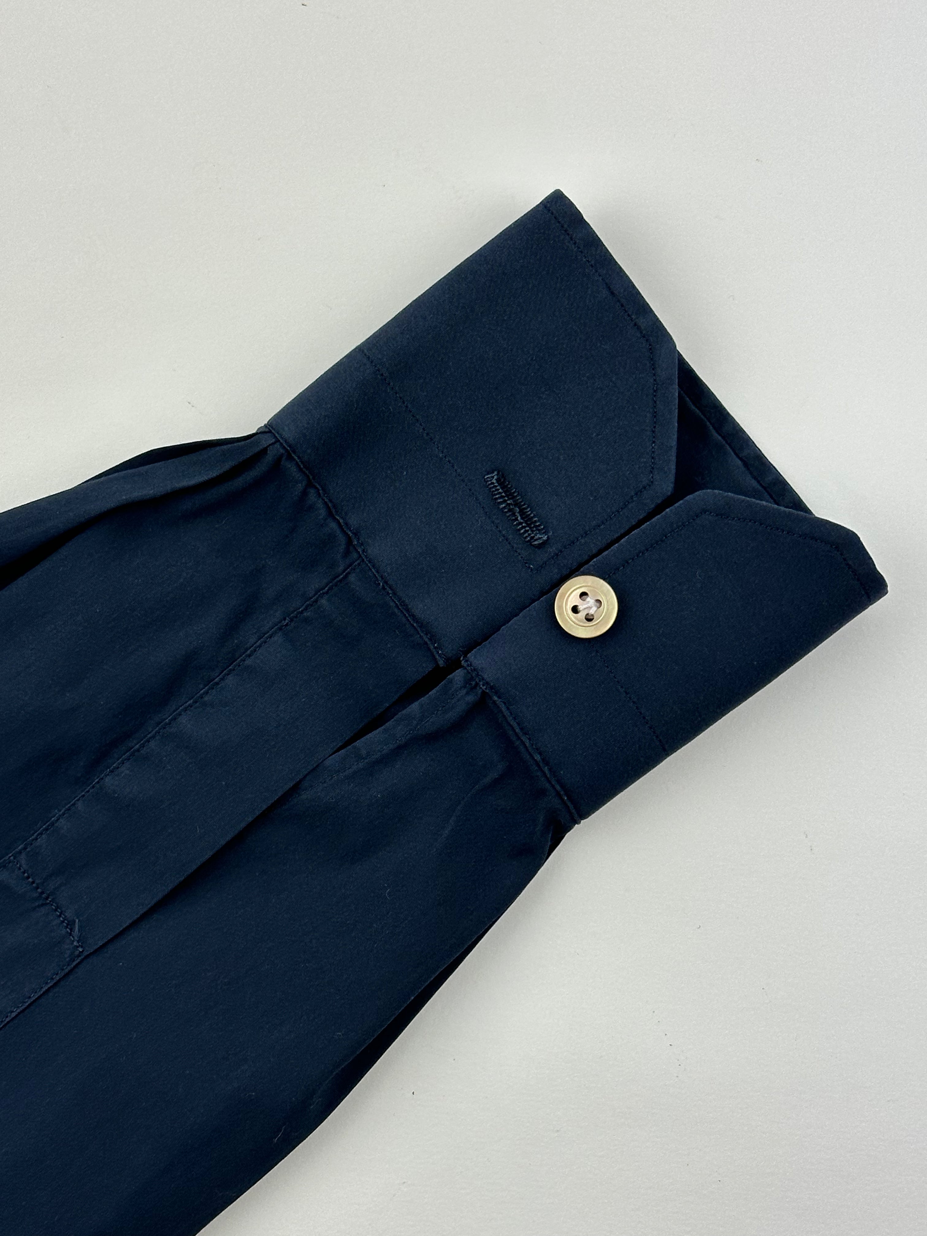 Kiton Navy Stretch Shirt
