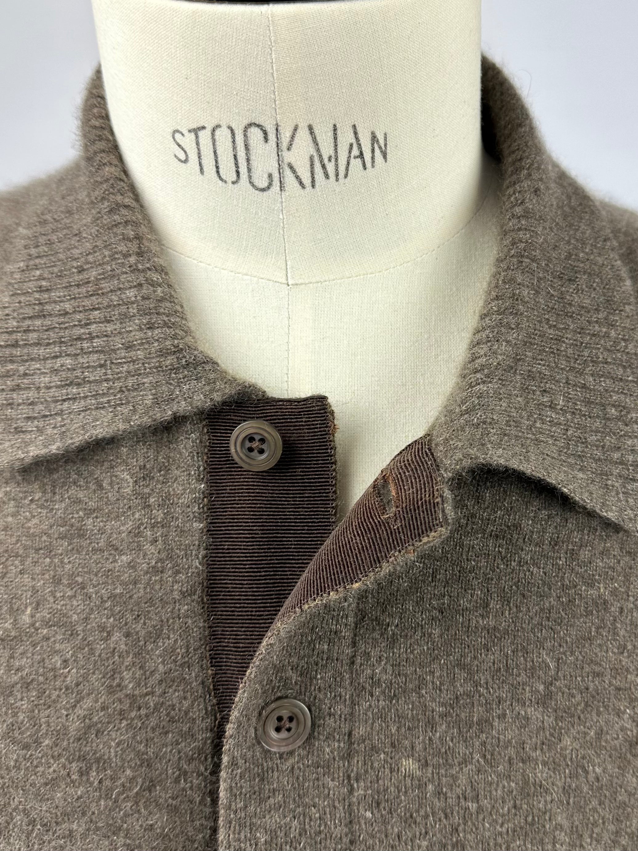 Tom Ford Brown Cashmere Long-Sleeve Polo