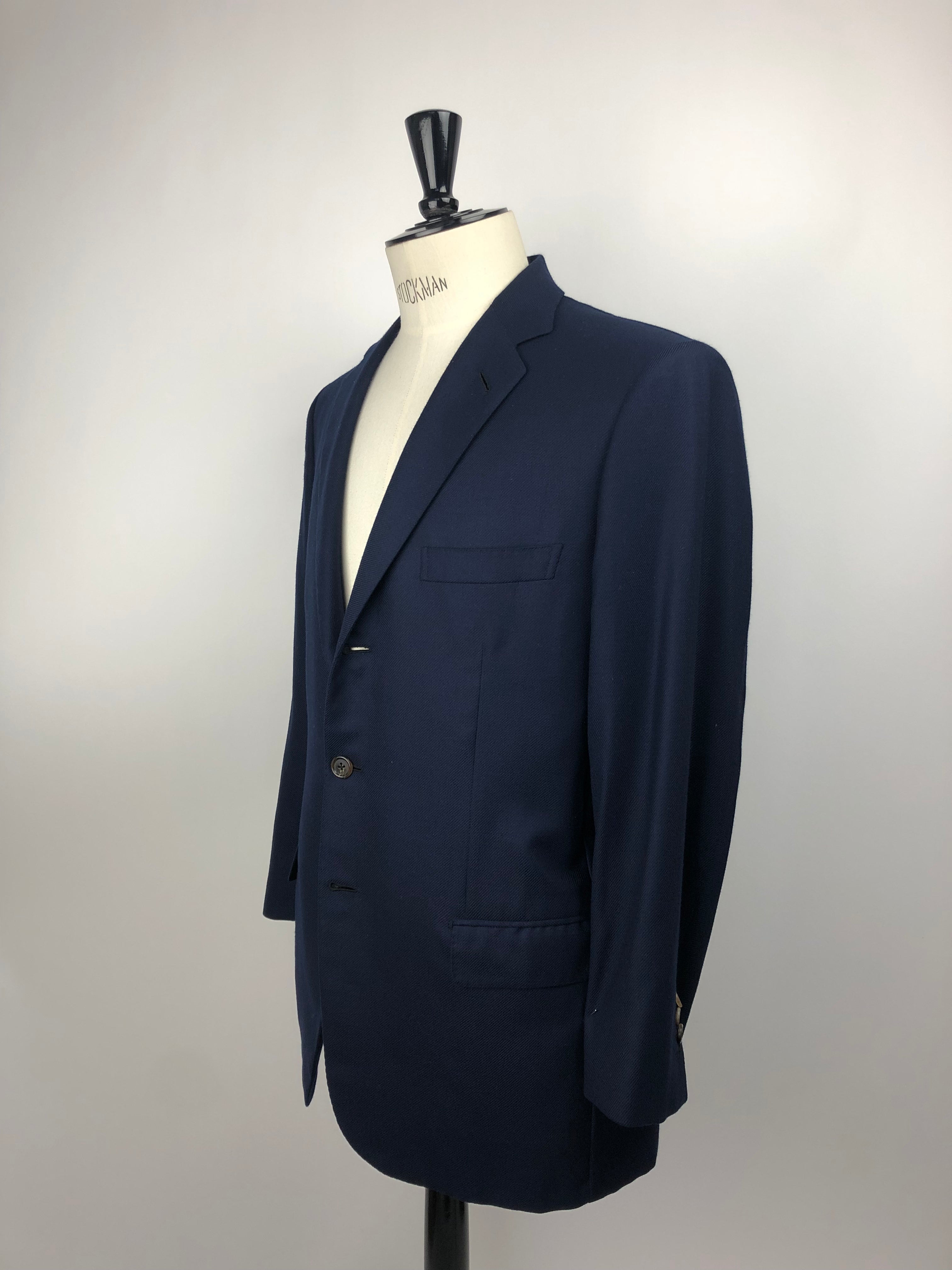 Brioni Navy Blue Super 170's Jacket