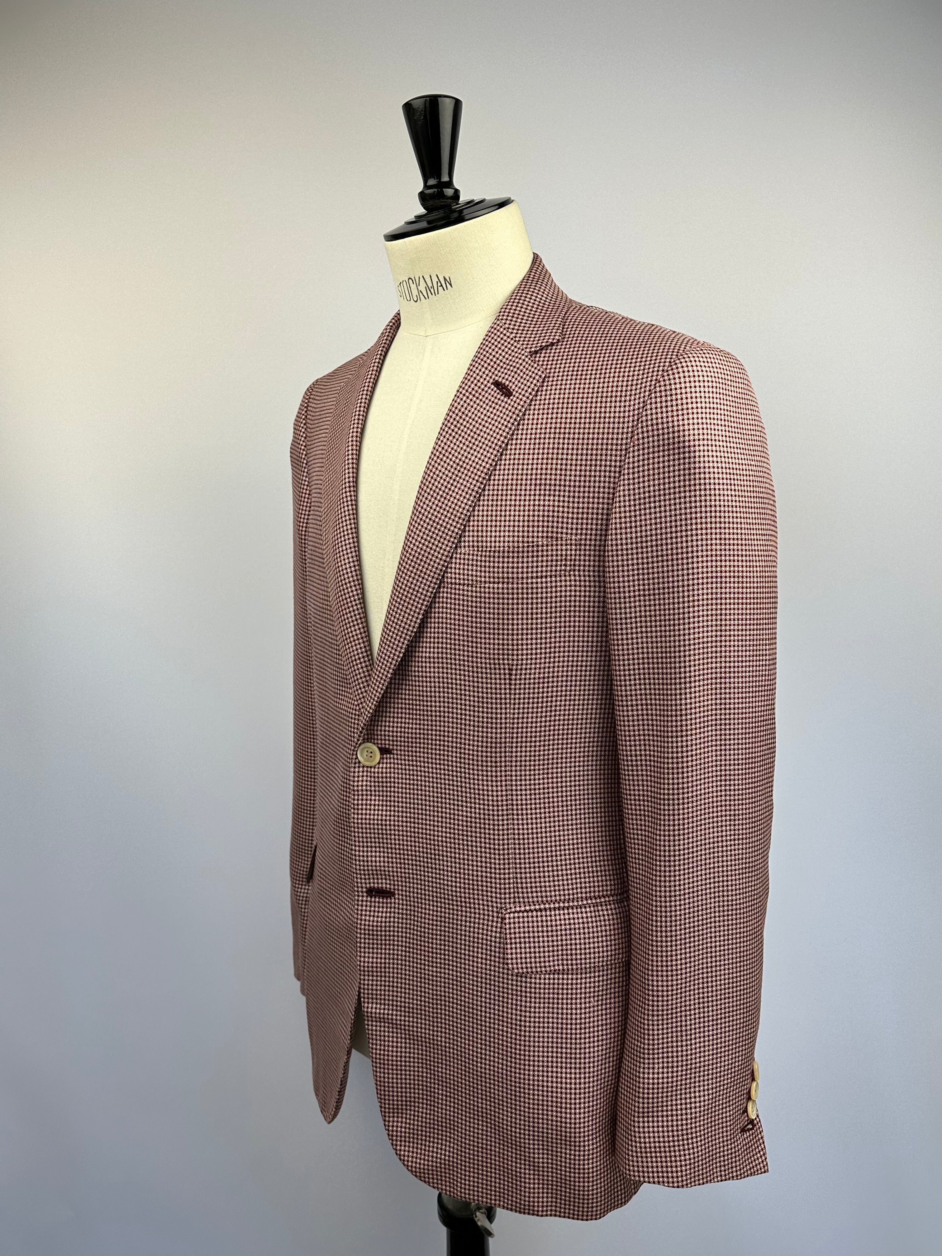 Brioni Red Geometric Jacket
