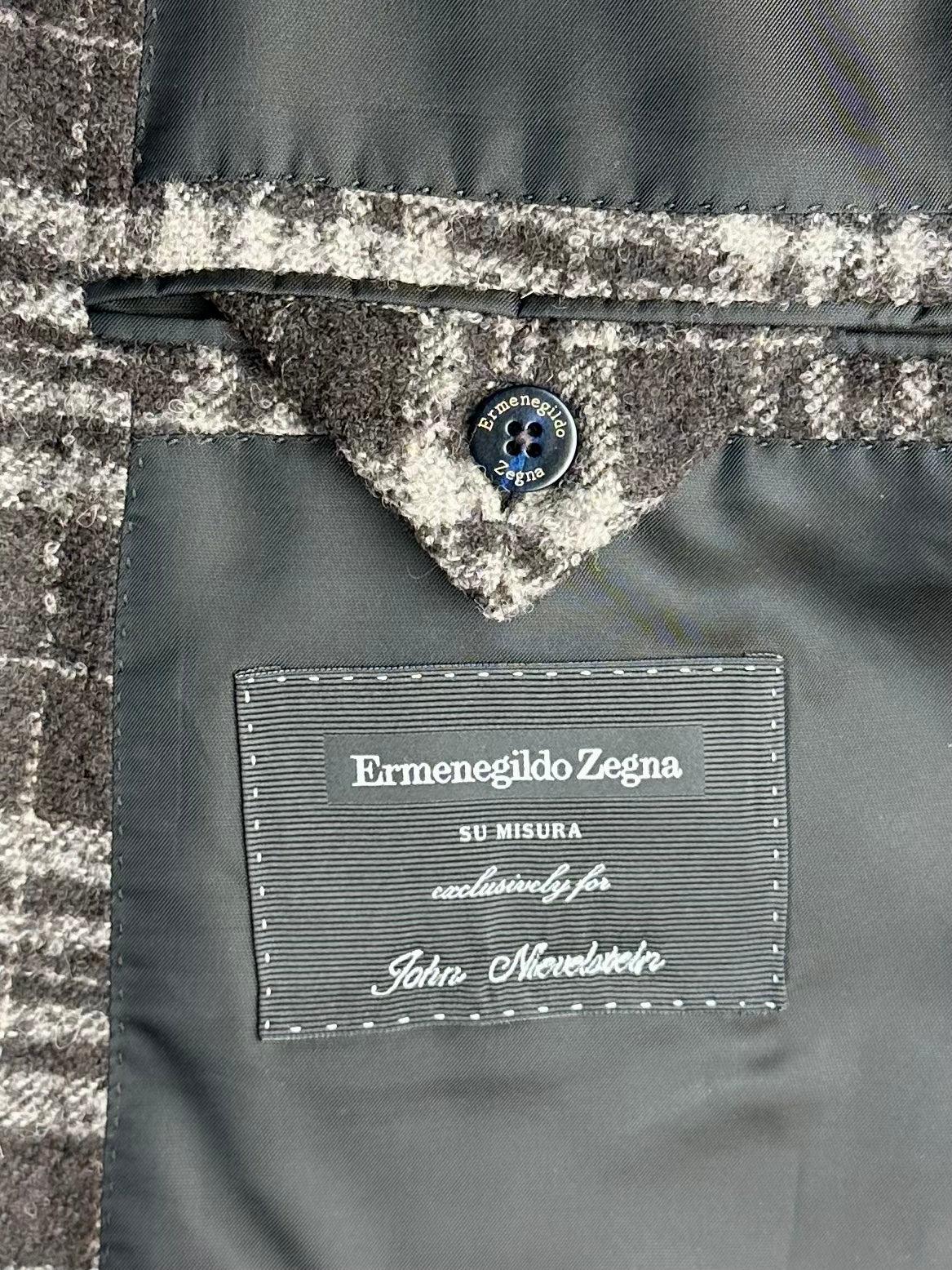 Ermenegildo Zegna Brown Alpaca Blend Jacket