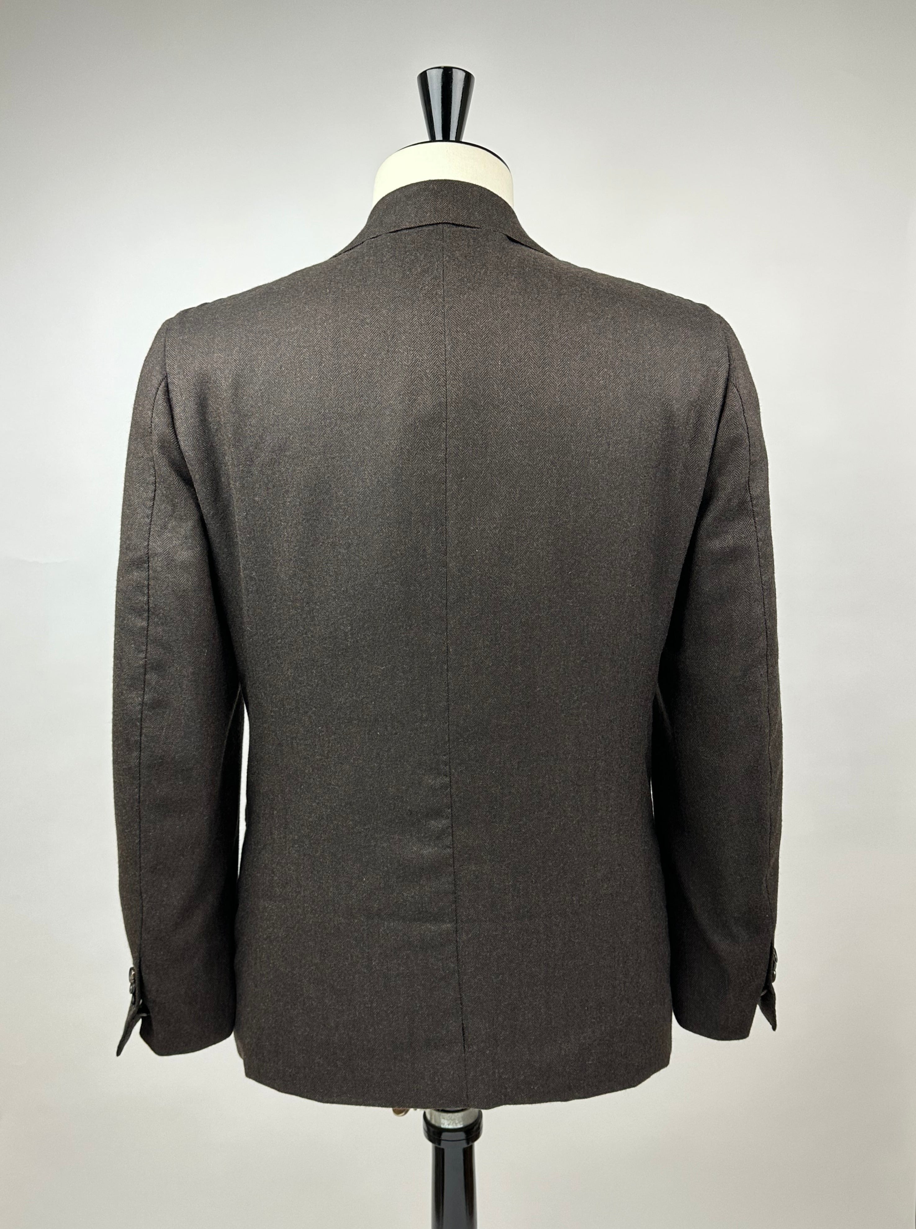 Cesare Attolini Chocolate Brown Flannel Jacket