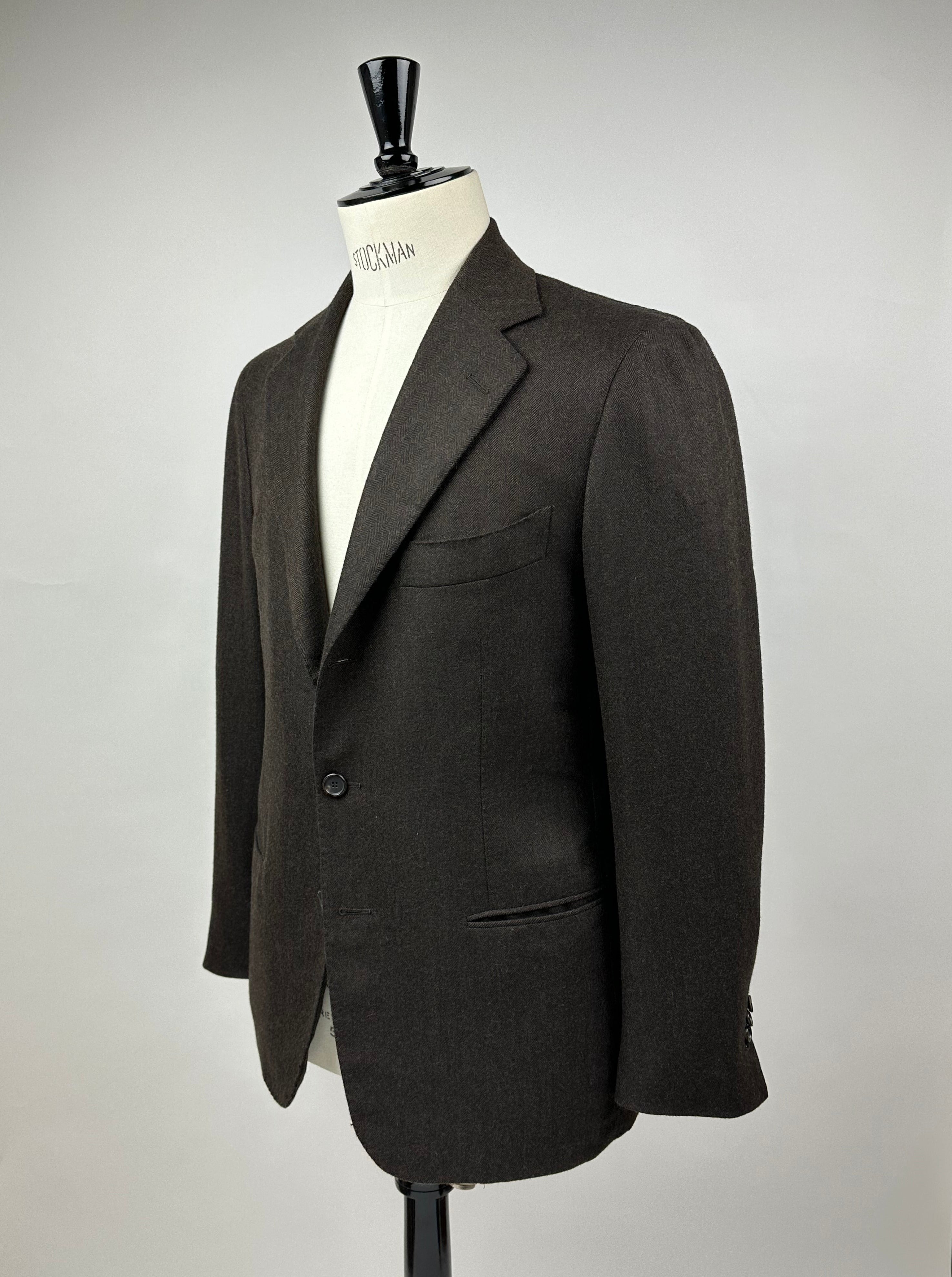 Cesare Attolini Chocolate Brown Flannel Jacket