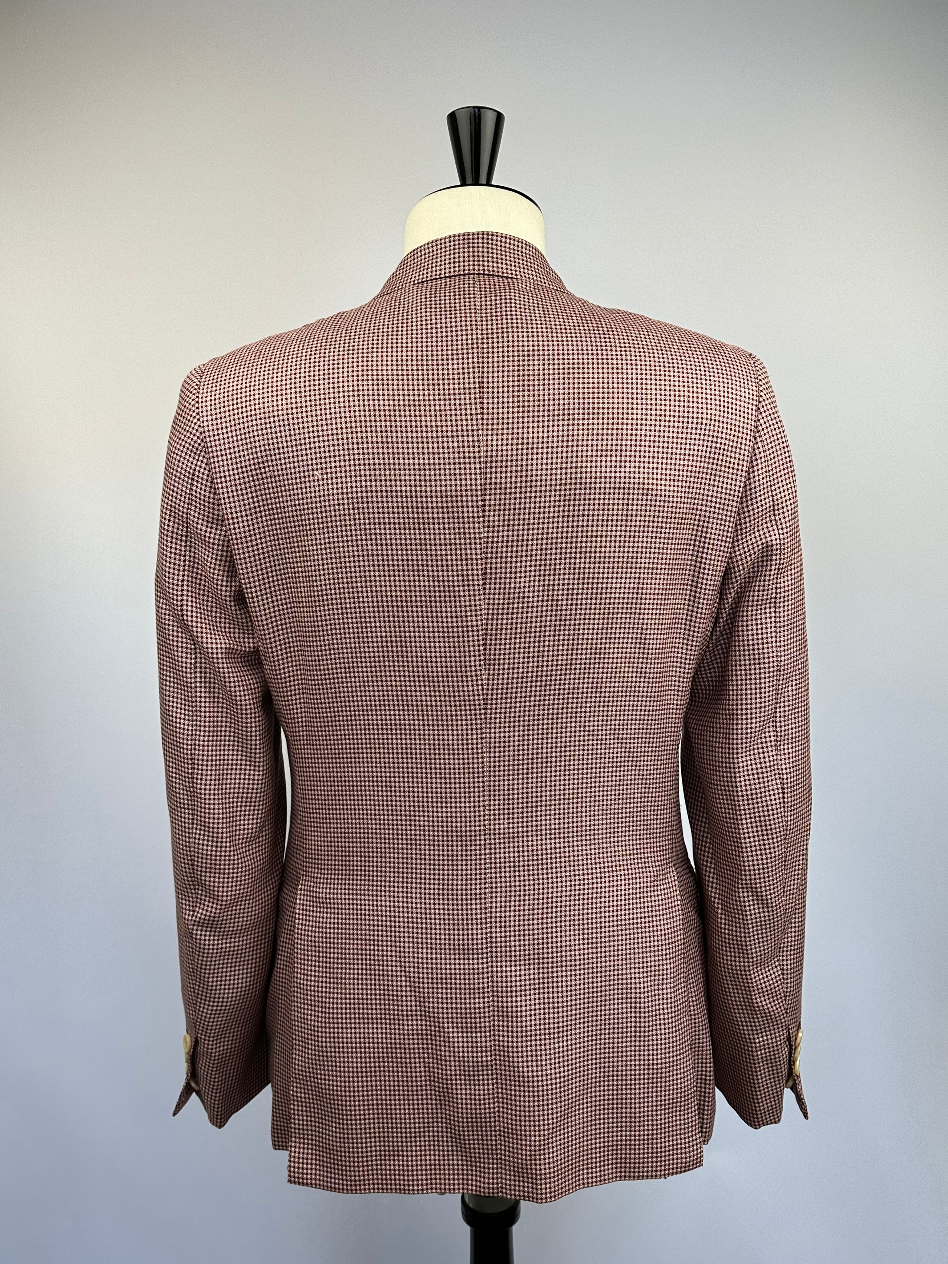 Brioni Red Geometric Jacket