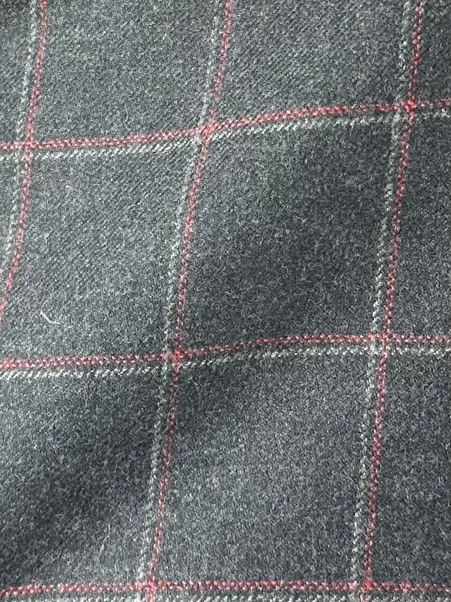 Kiton Grey Windowpane Jacket