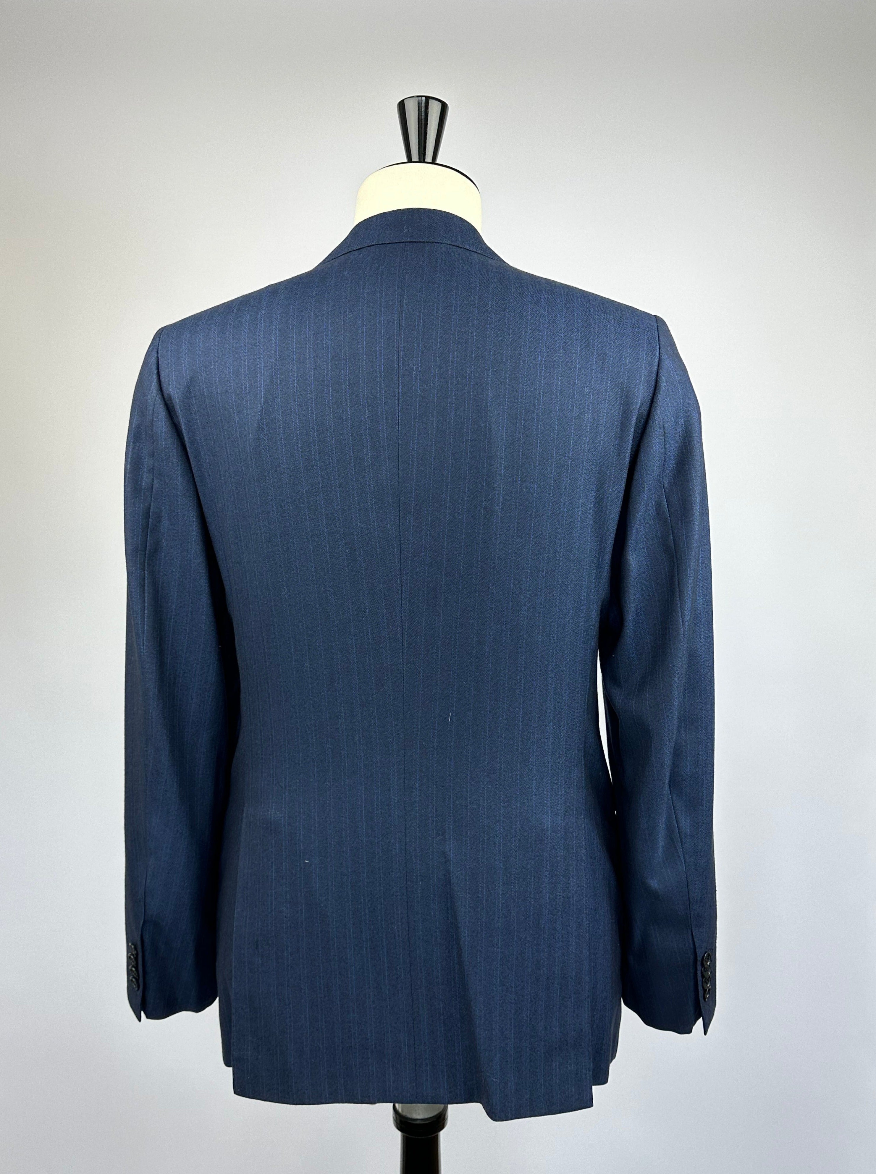 Kiton Blue Pinstripe Suit