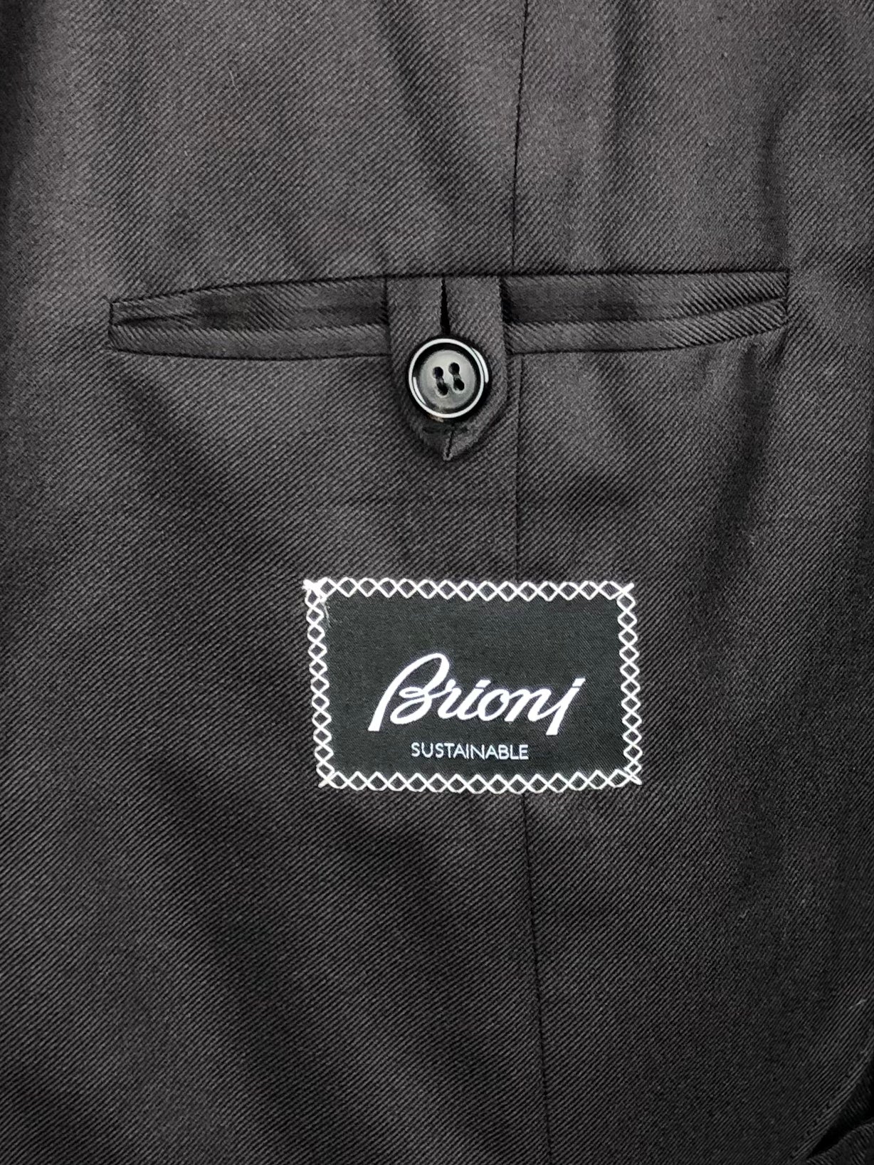 Brioni Dark Brown Sustainable Wool Jacket