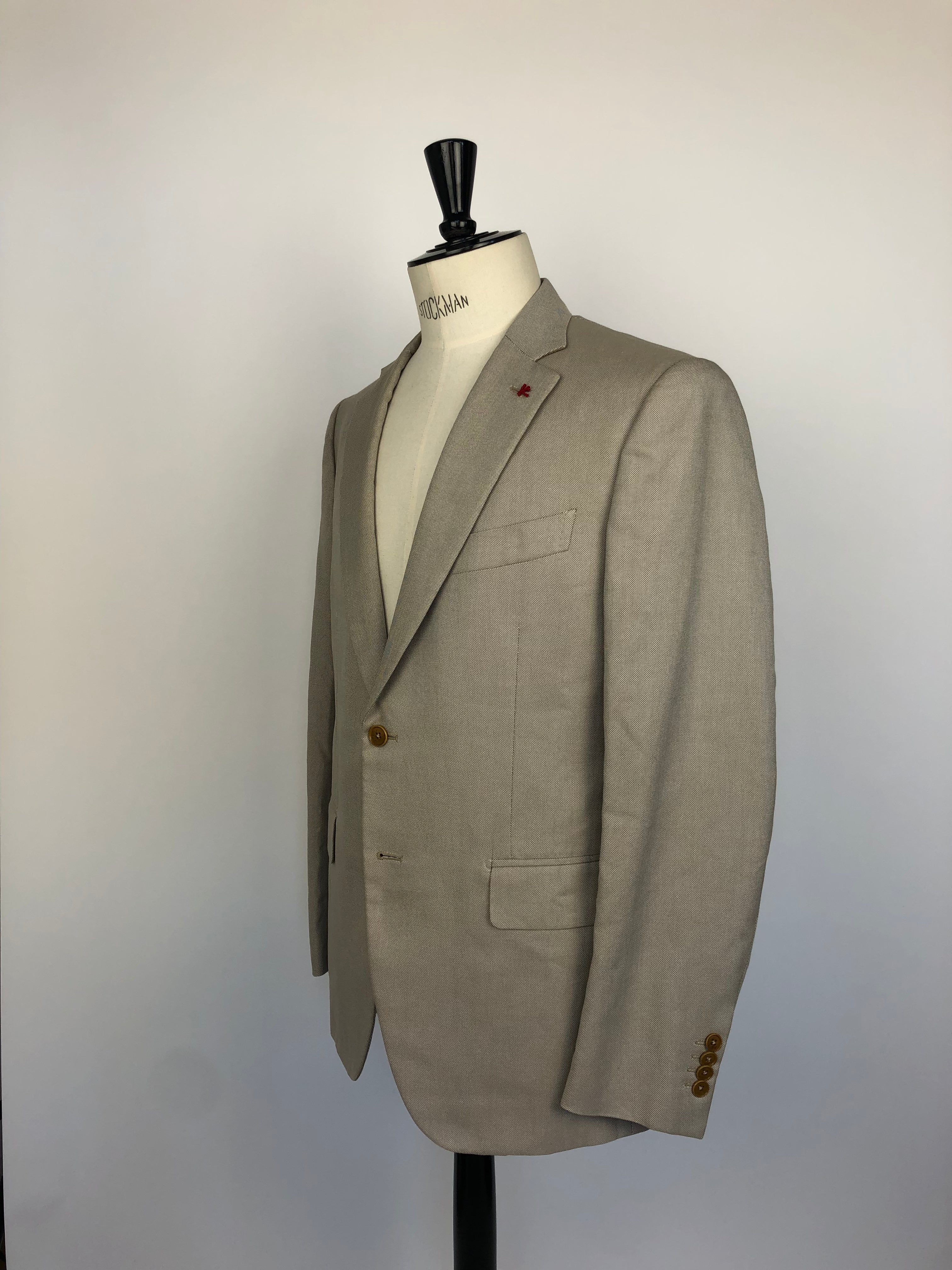 Isaia Beige Cotton Jacket