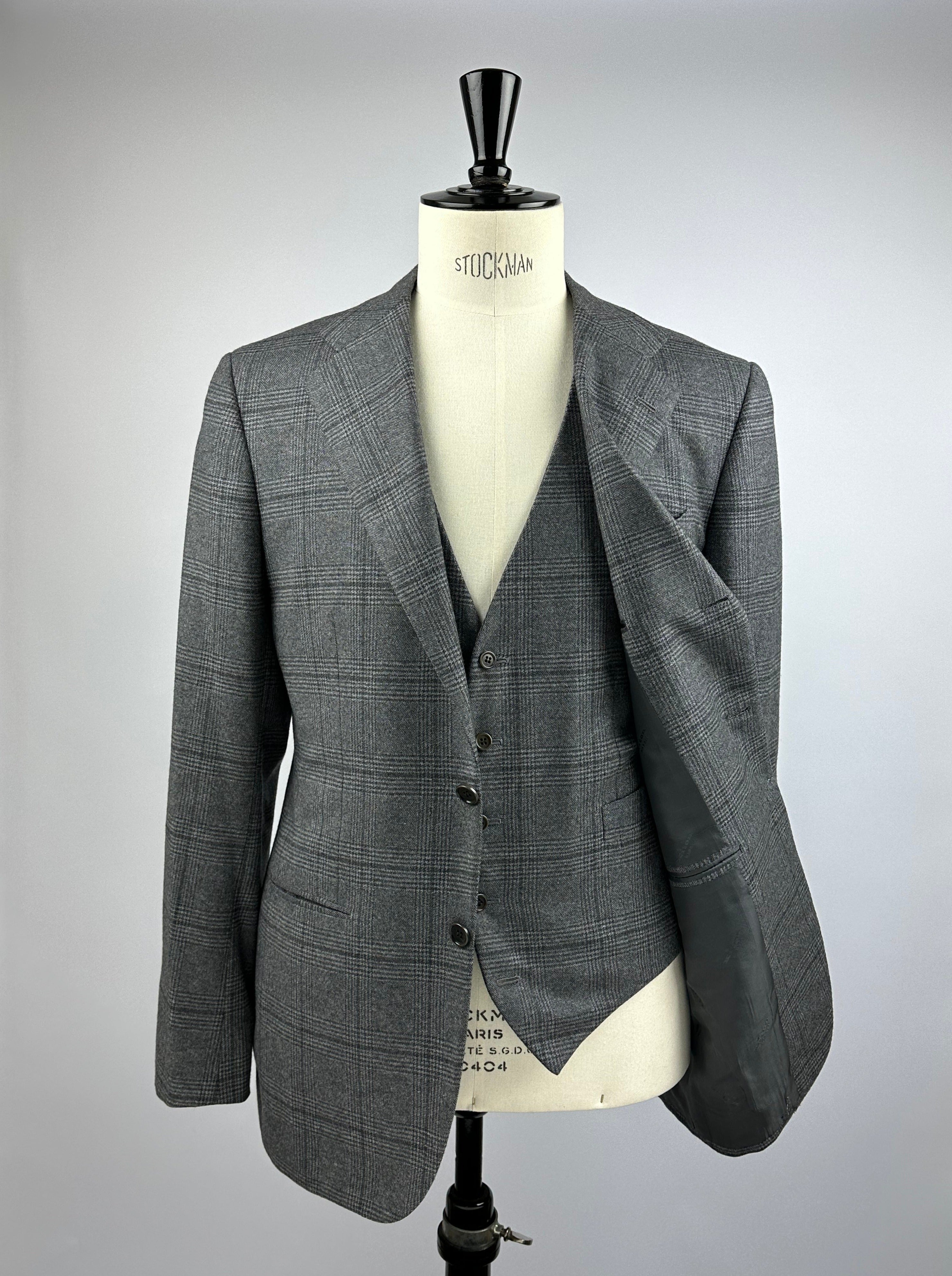 Kiton Three-Piece POW Suit