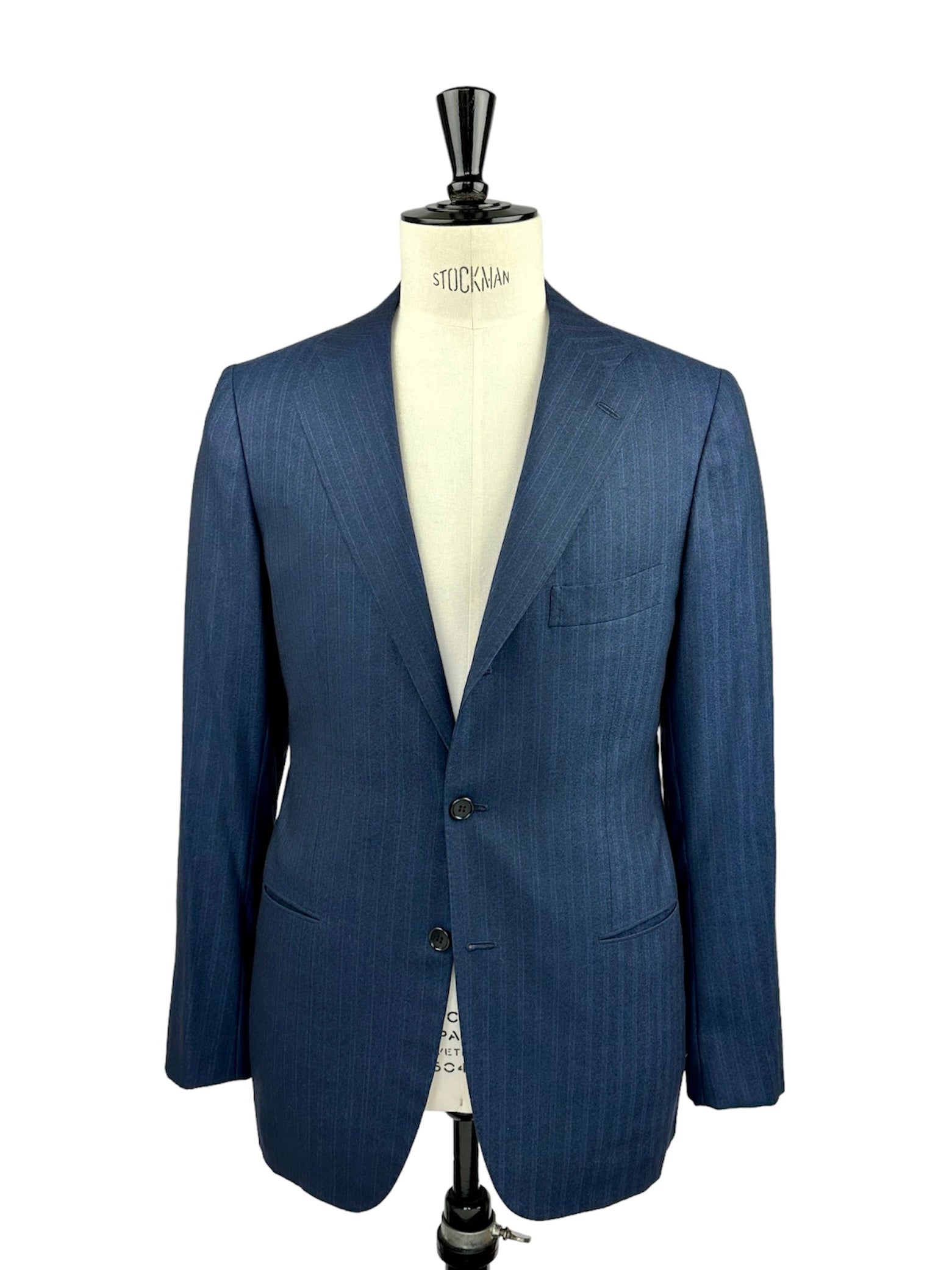 Kiton Blue Pinstripe Suit