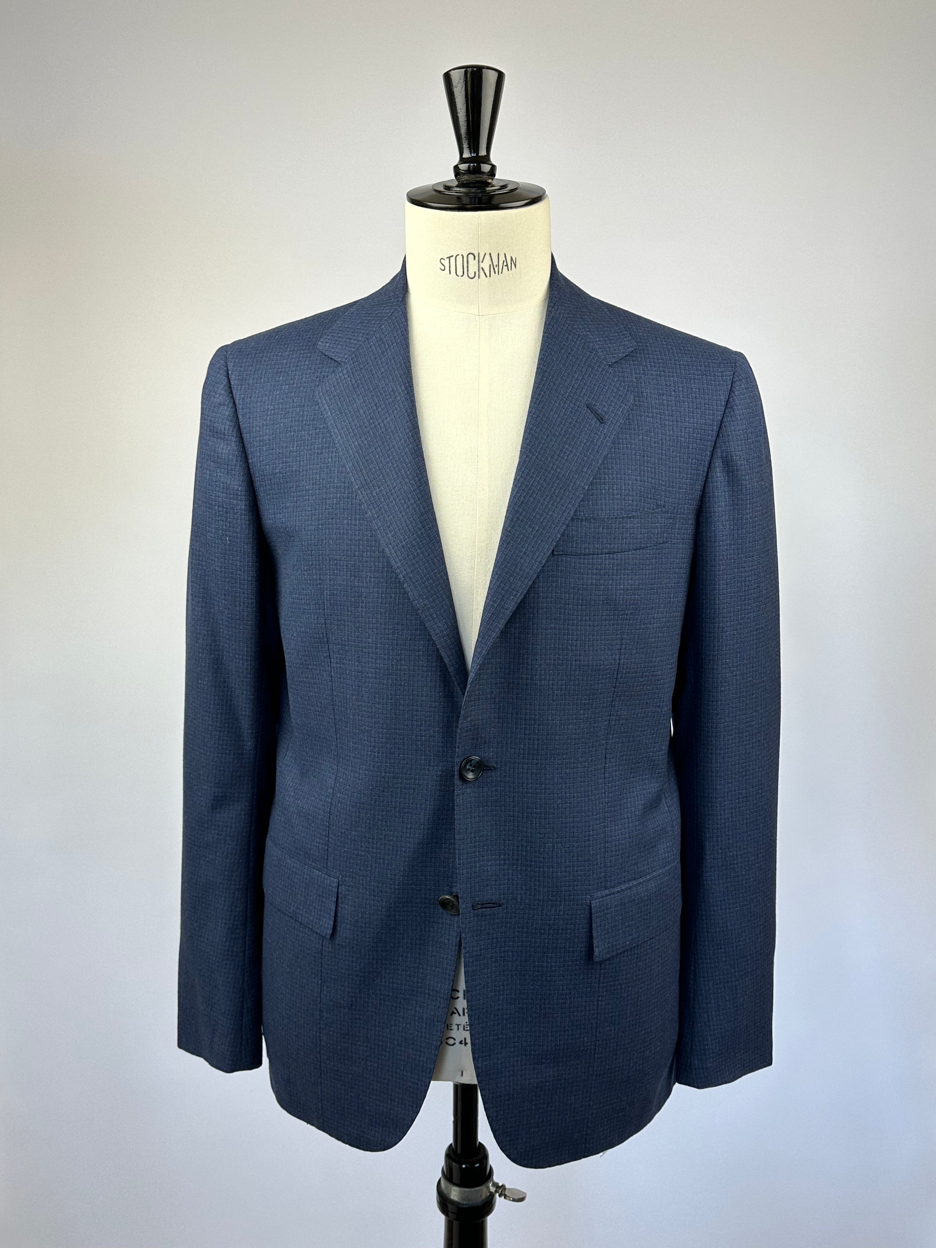 Kiton Blue Gingham Check Suit