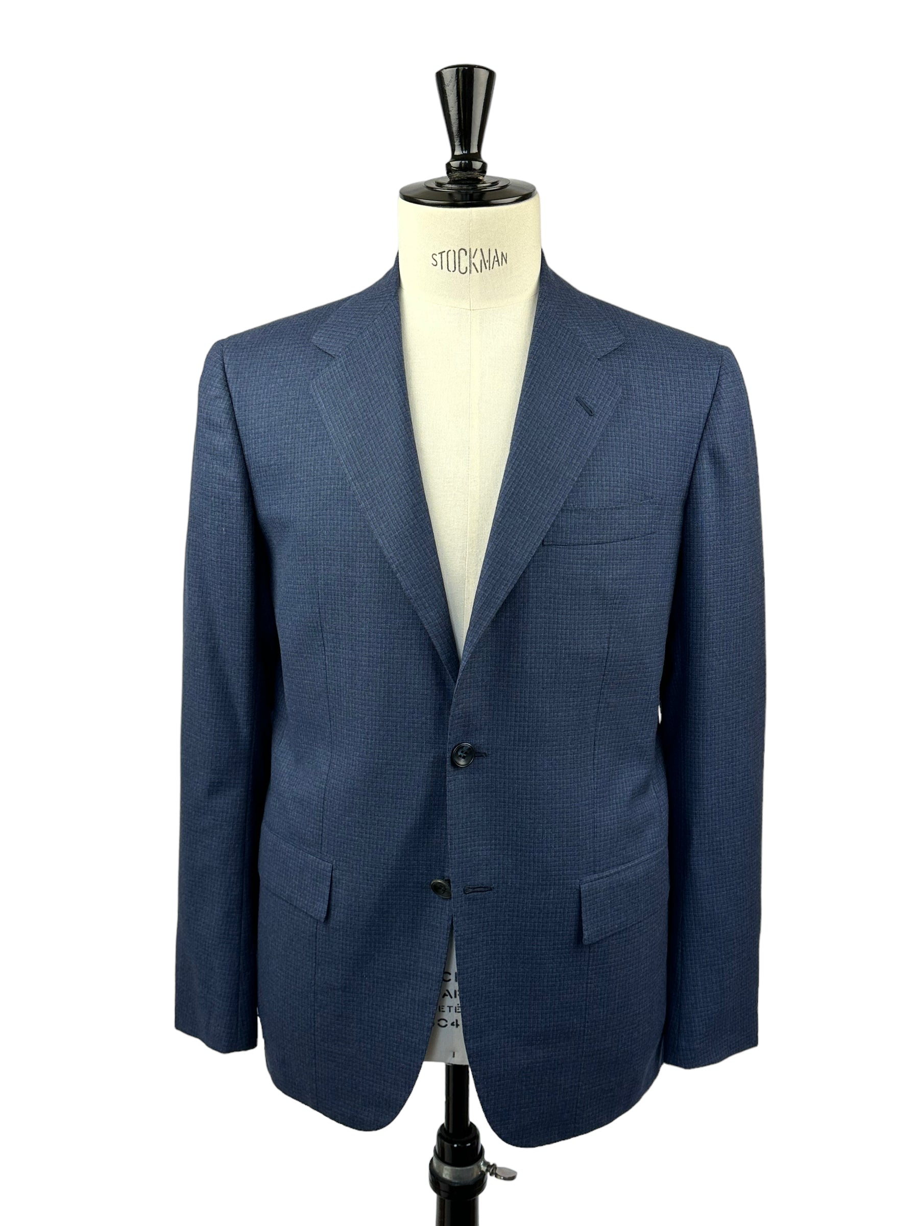 Kiton Blue Gingham Check Suit
