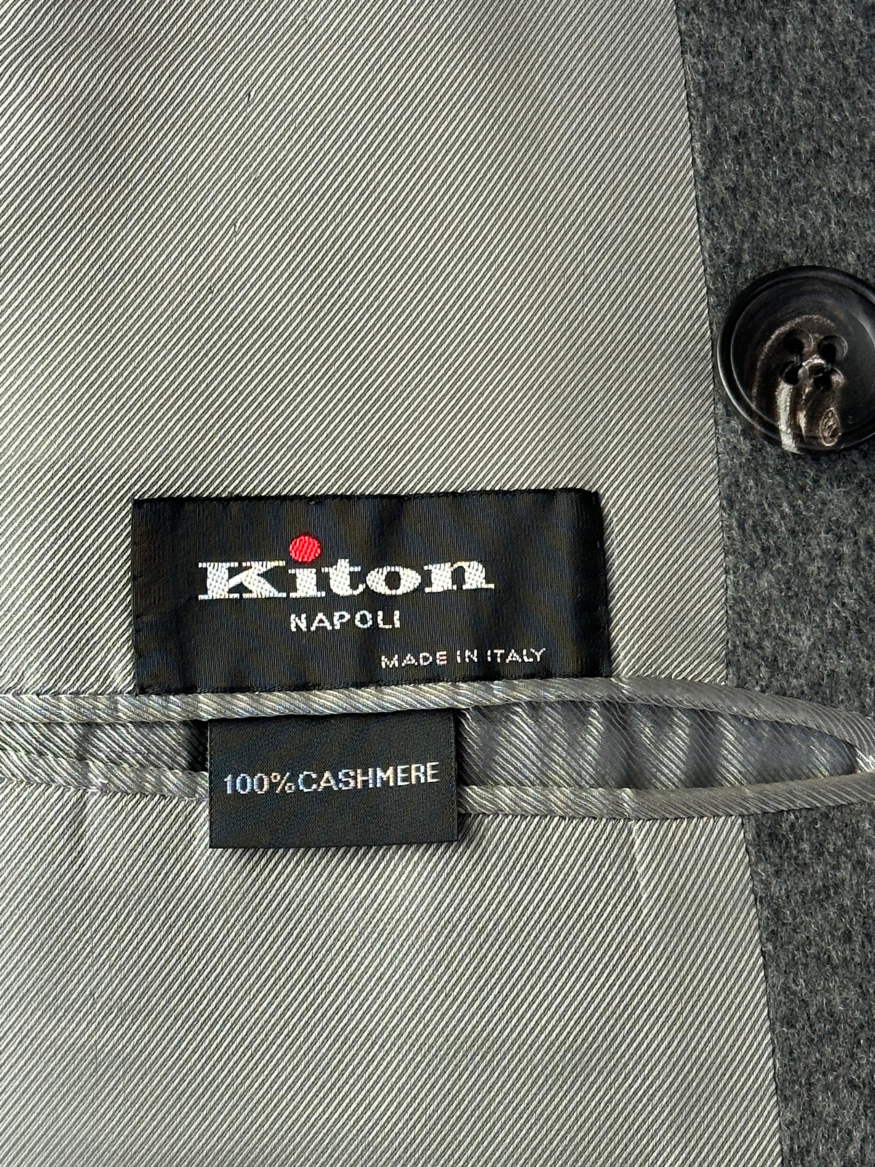 Kiton Cashmere Double Breasted Overcoat
