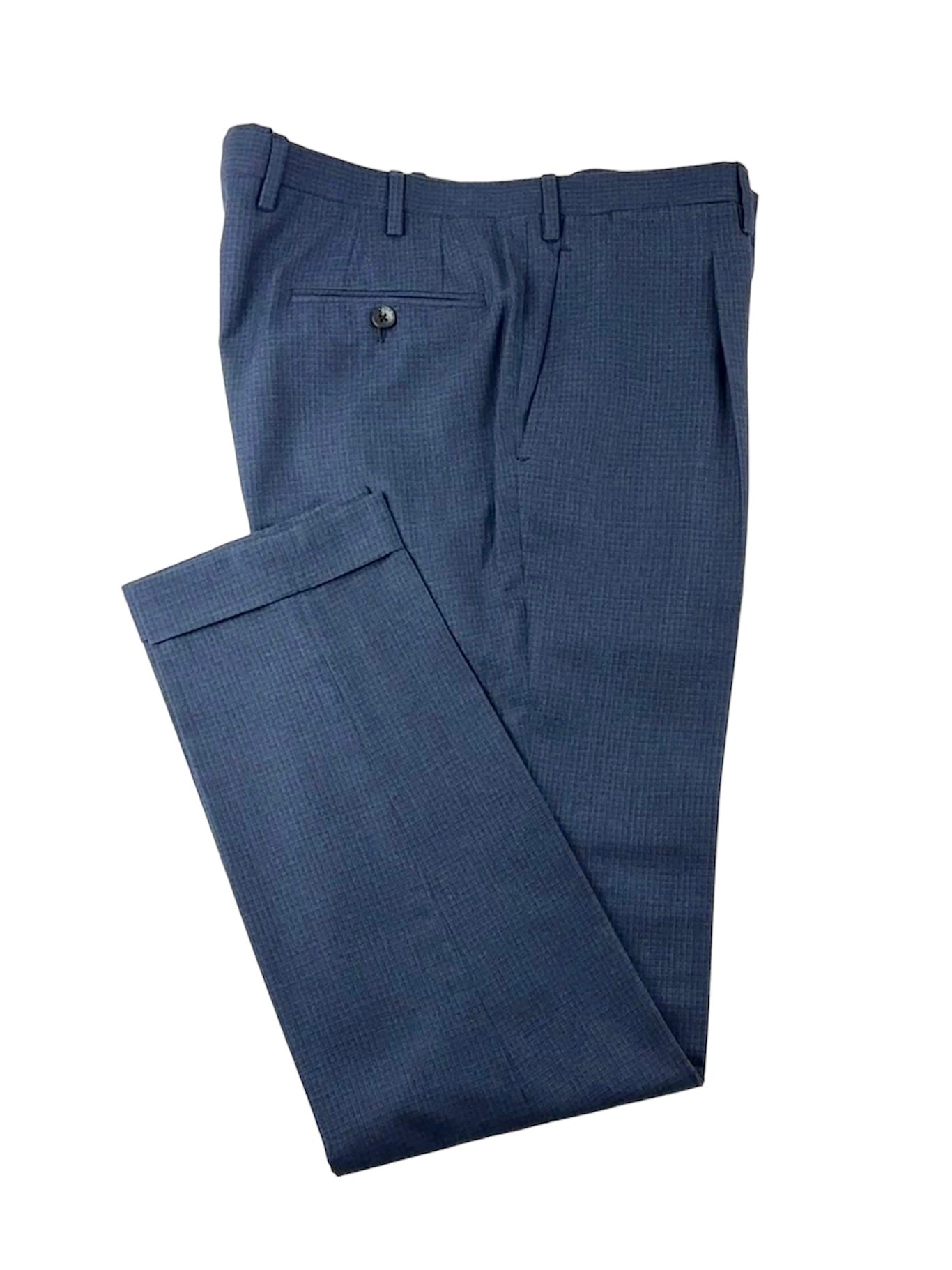 Kiton Blue Gingham Check Suit