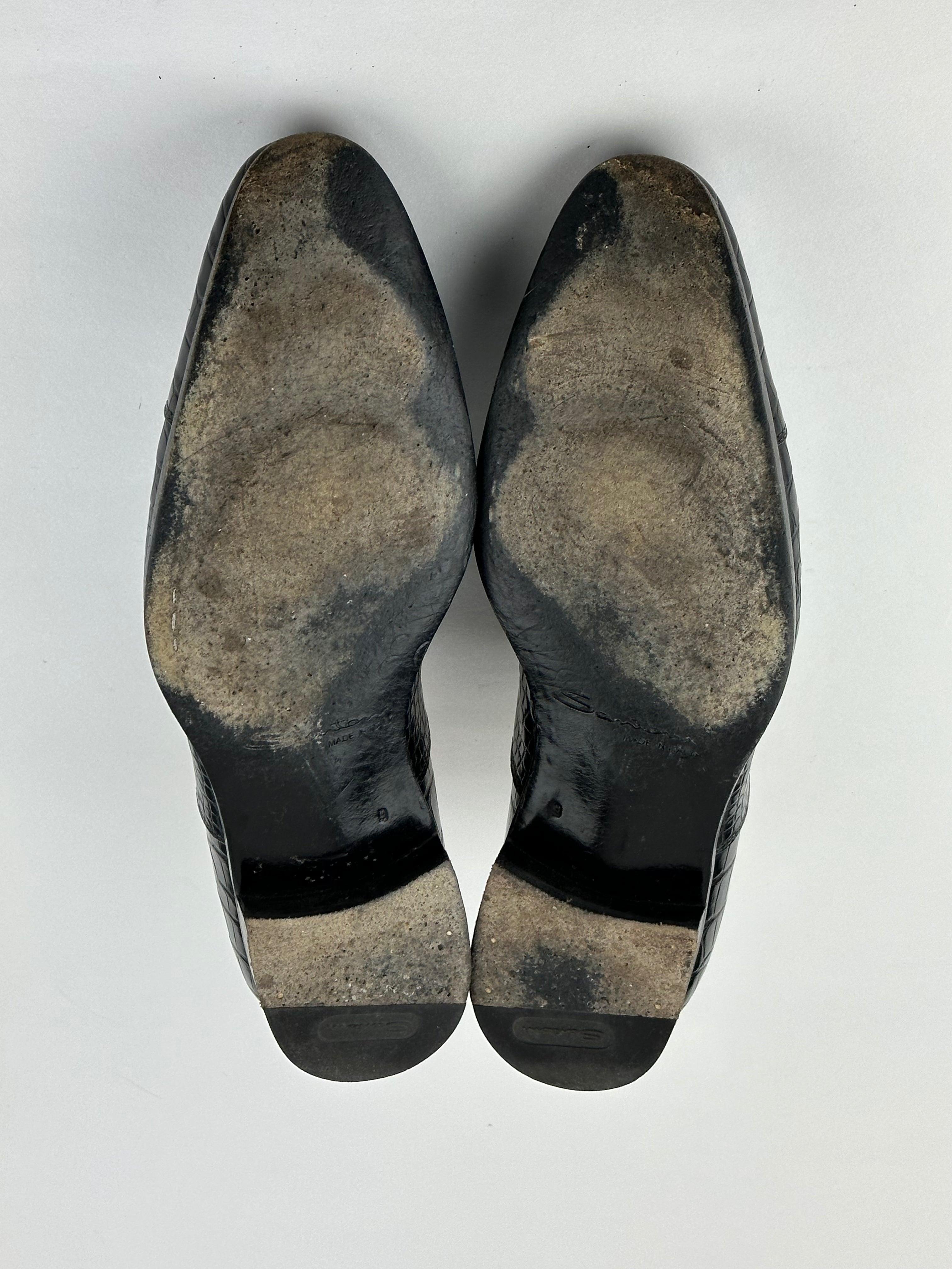 Santoni Mississippi Alligator Oxford Lace-Ups