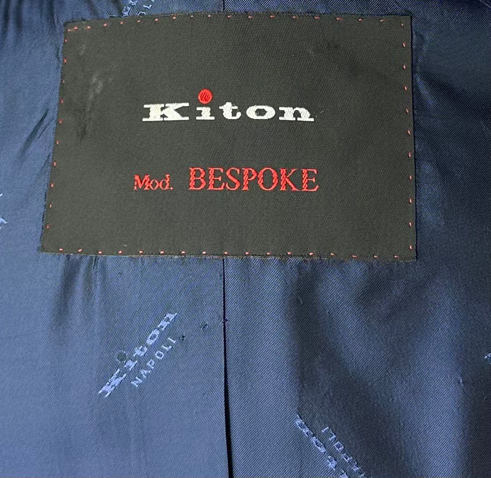 Kiton Blue Gingham Check Suit