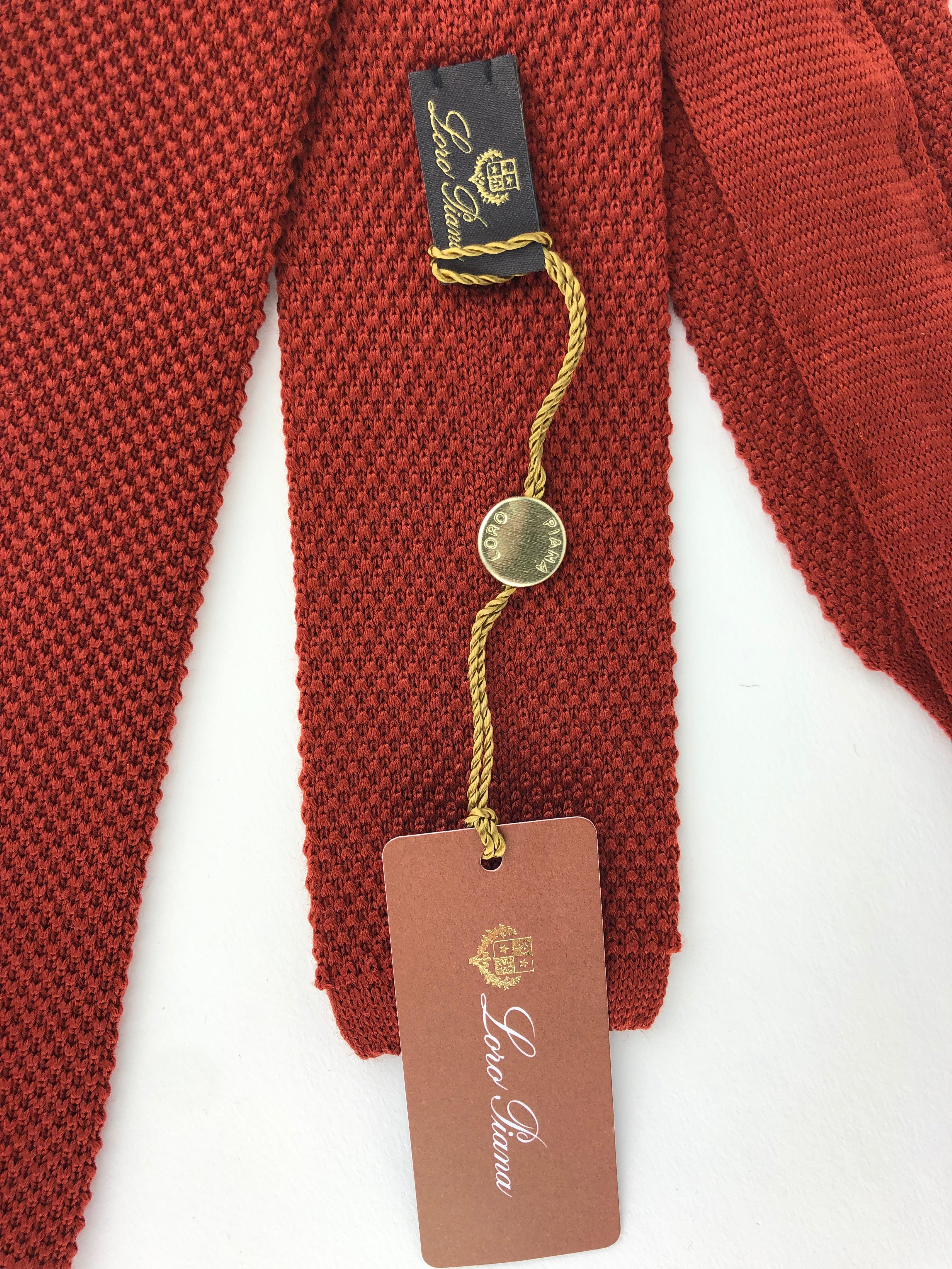 Loro Piana Knitted Wool Tie