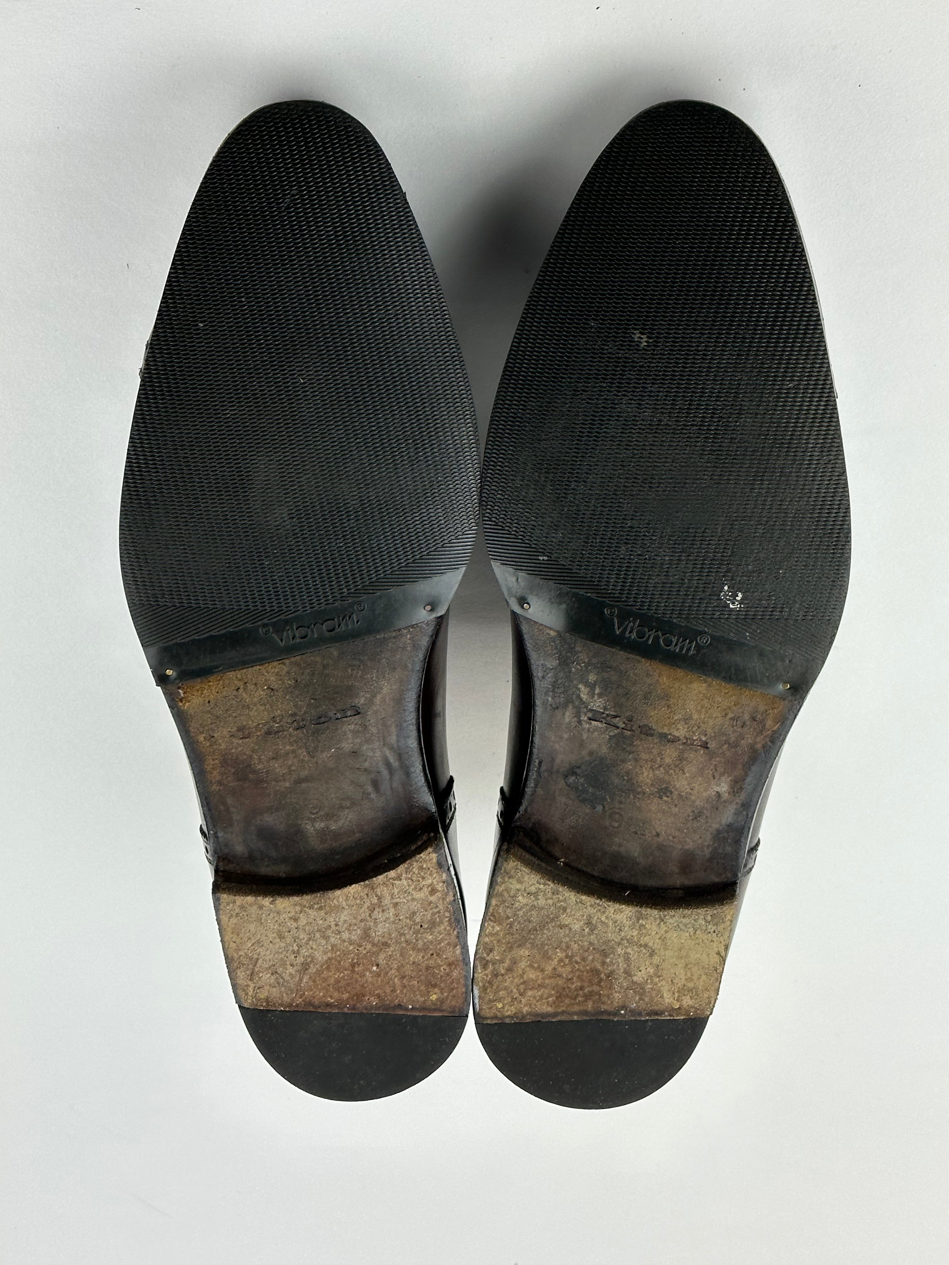 Kiton Burgundy Oxford Shoes
