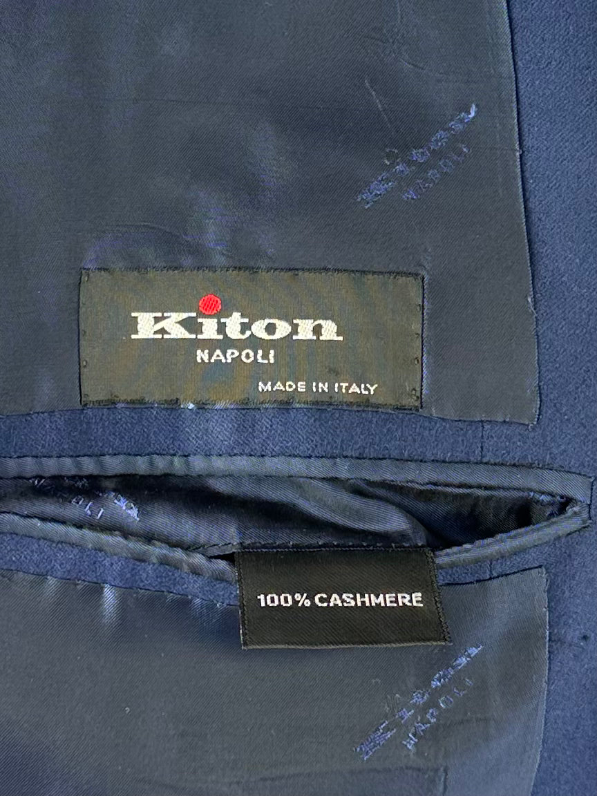 Kiton Royal Blue Cashmere Suit