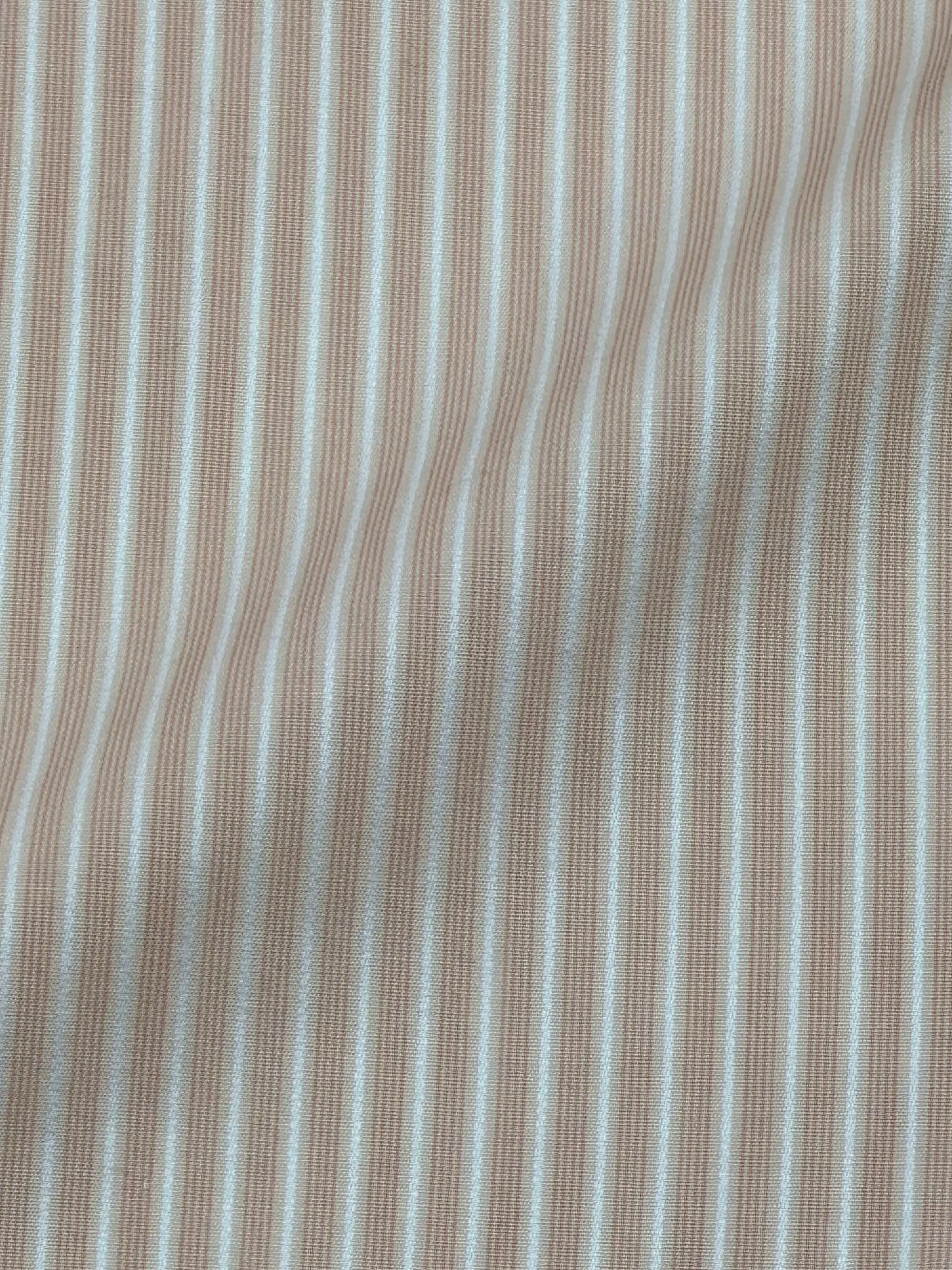 Brioni Salmon-Pink Stripe Shirt