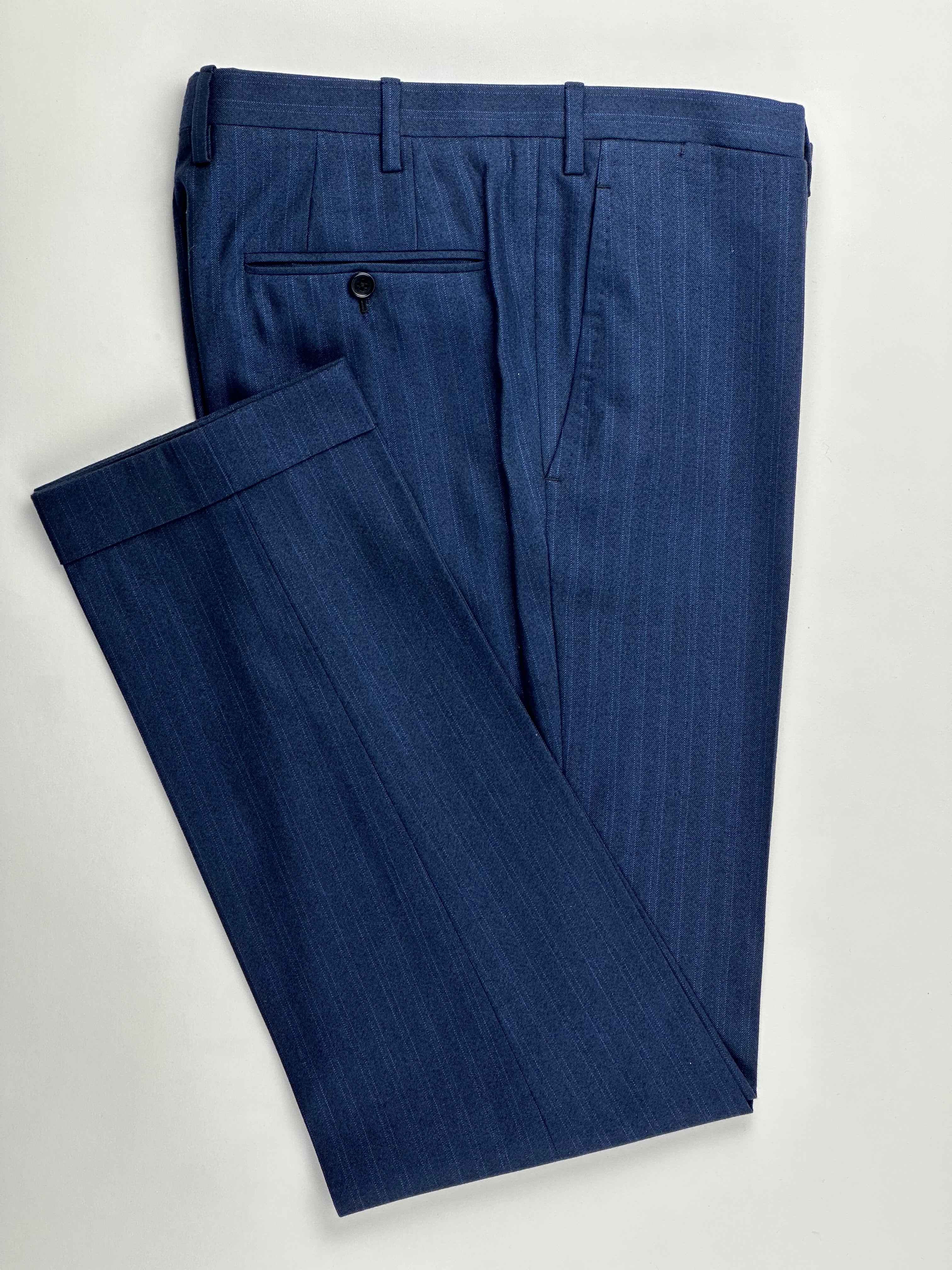 Kiton Blue Pinstripe Suit