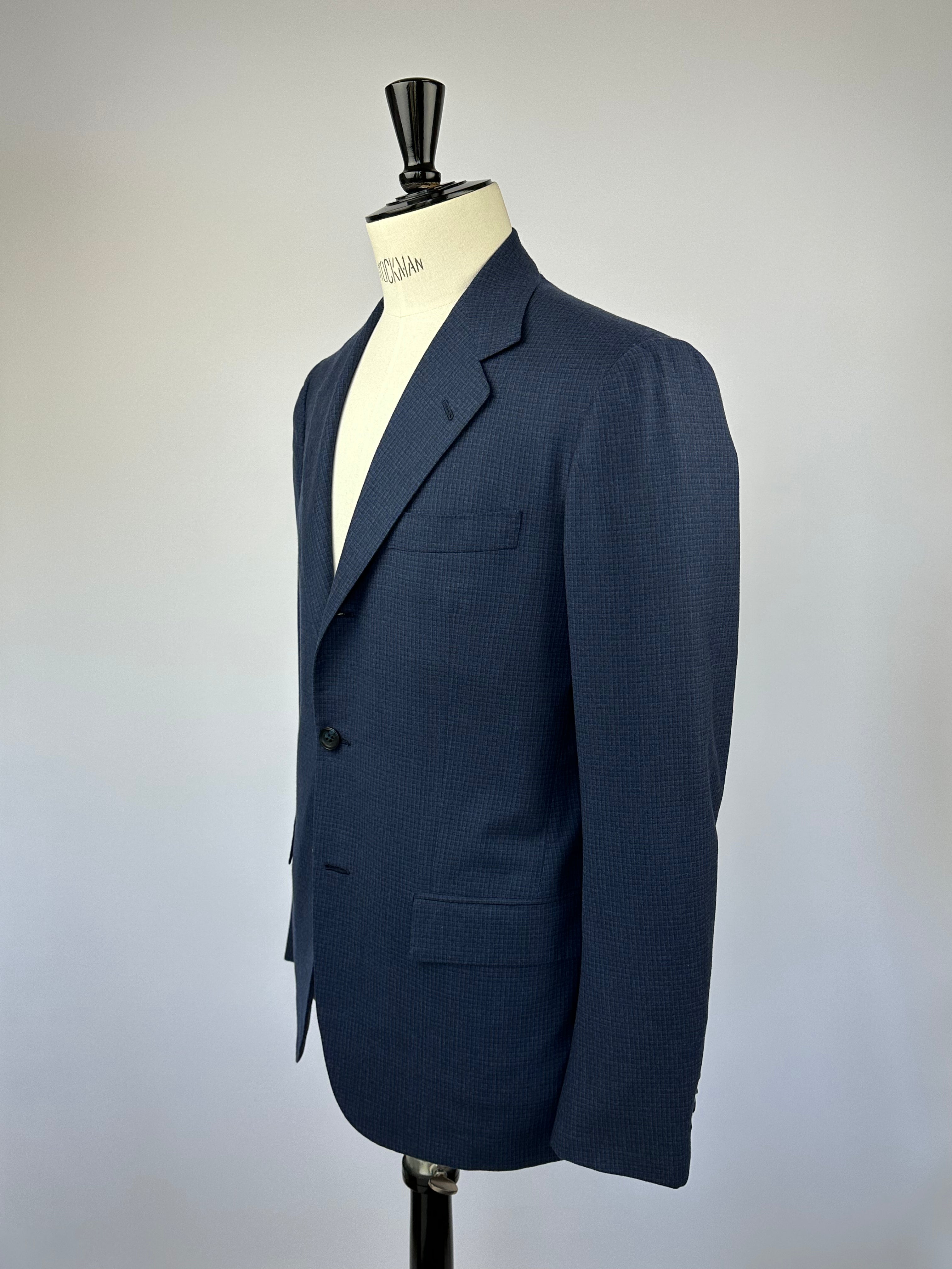 Kiton Blue Gingham Check Suit