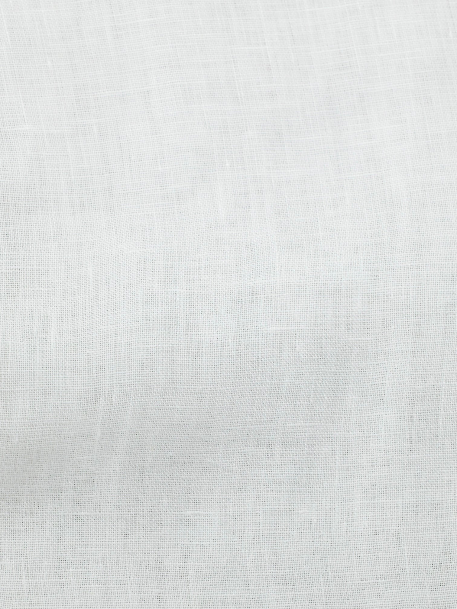Brunello Cucinelli White Pure Linen Button-Down Summer Shirt
