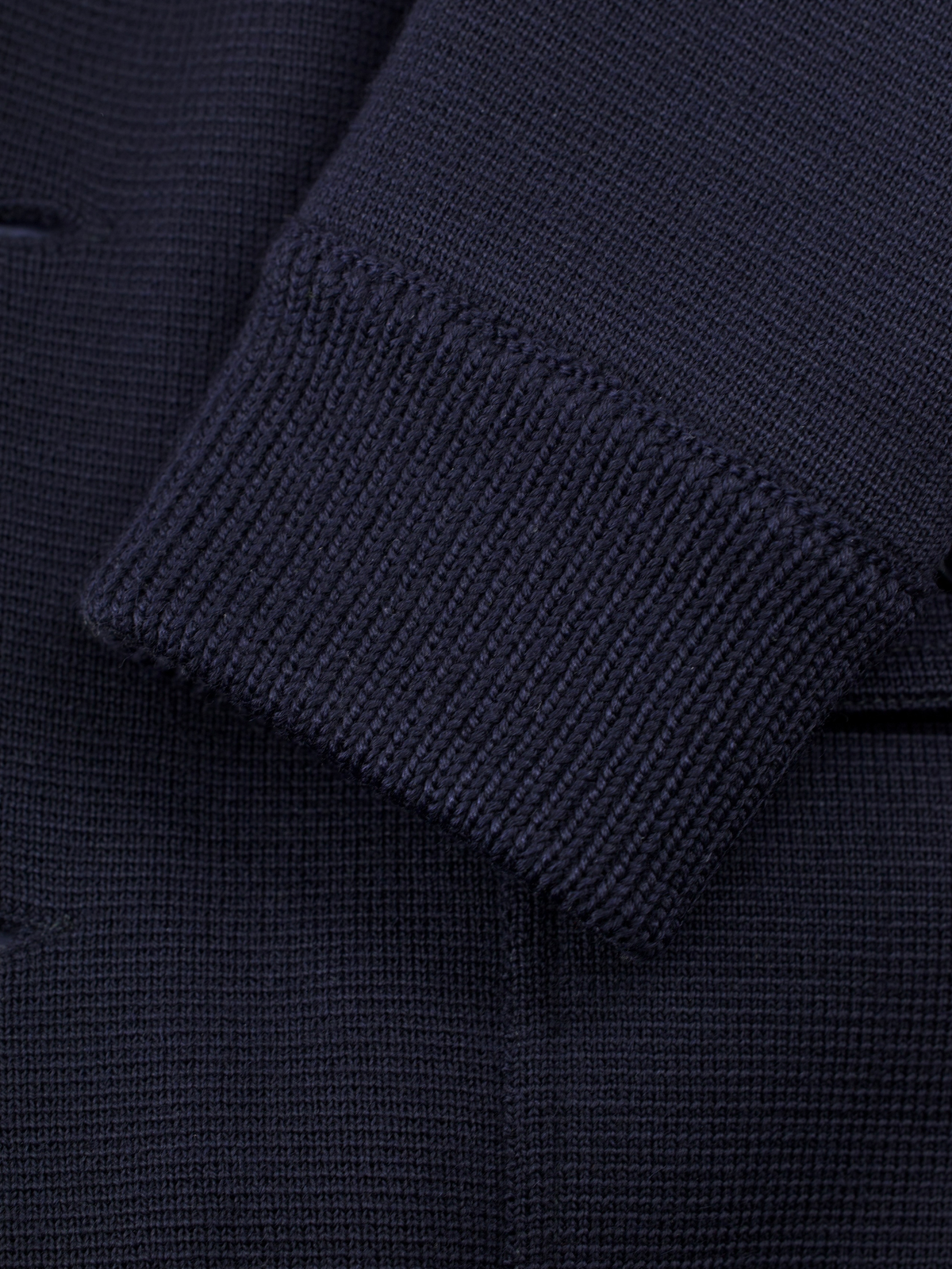 Zanone Navy Rainwool Bomberjacket Cardigan