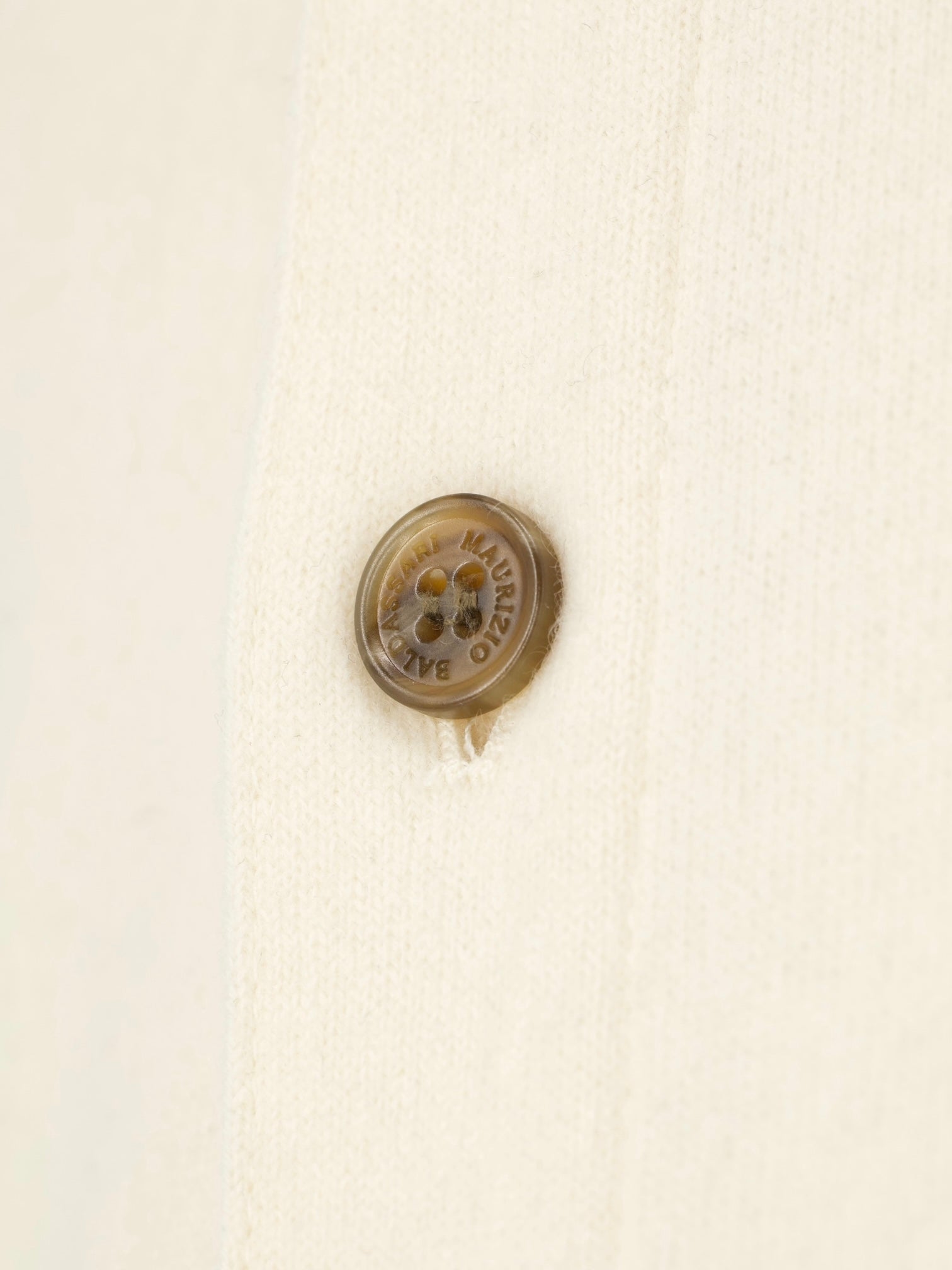 Maurizio Baldassari Creme Pure Cashmere Felt Solferino Overshirt